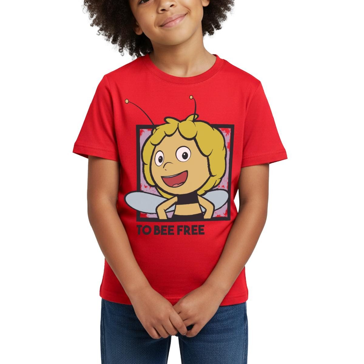 T-Shirt Biene Maja Frei Sein To Bee Free Kinder T-Shirt