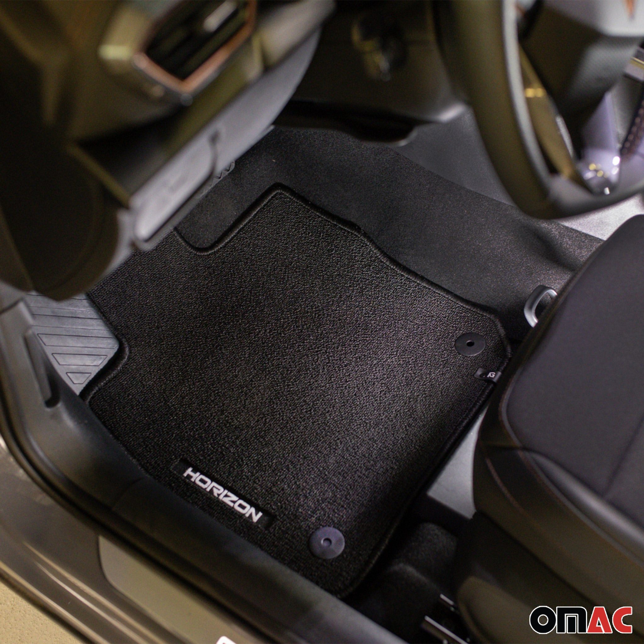 OMAC Auto-Fußmatten Velours für Mazda CX-30 2019-2025 Autoteppich Automatten Schwarz 4 tlg (4 St), für Mazda CX-30 2019-2025 Mazda CX-30 2019-2025, Antirutsch,Wasserfest,Einfache Installation