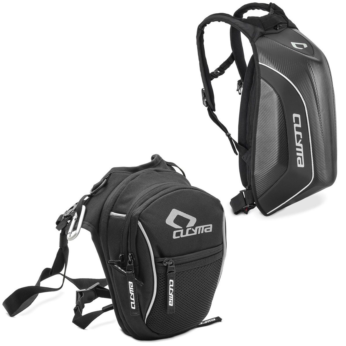 Reisetasche Set Hartschalen Rucksack + Beintasche S1