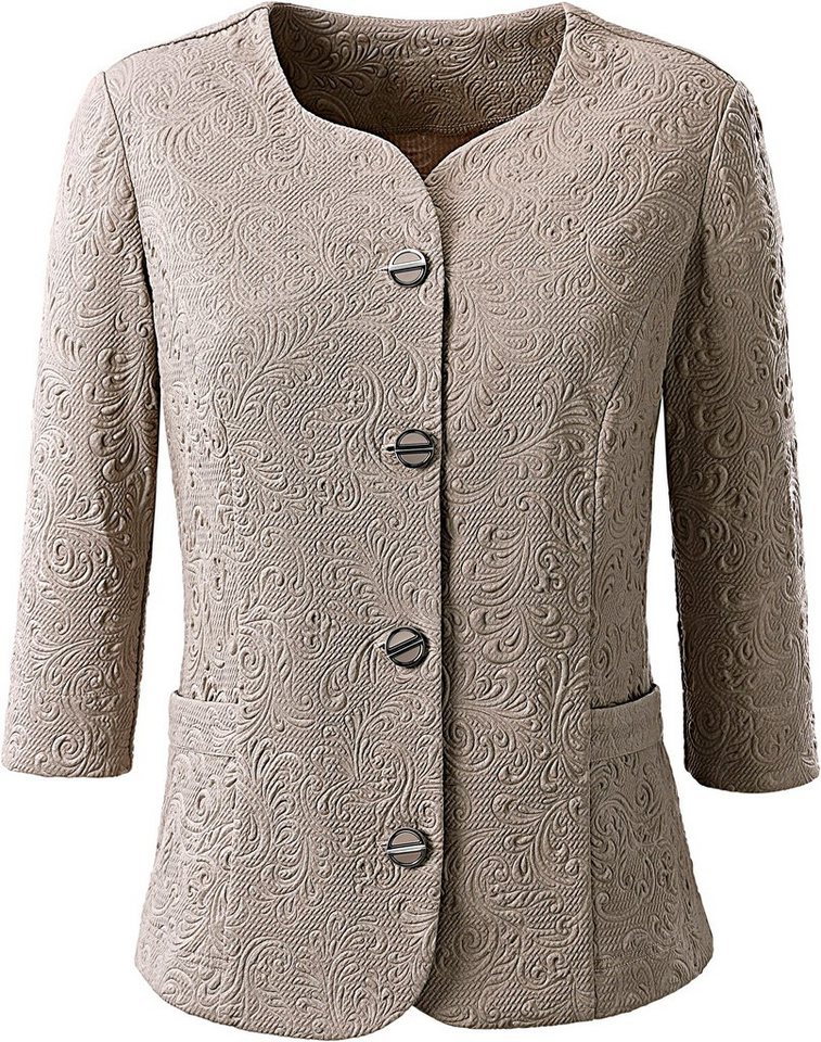 Lady Blusenblazer mit geprägter Oberflächenstruktur Lady Blusenblazer mit geprägter Oberflächenstruktur