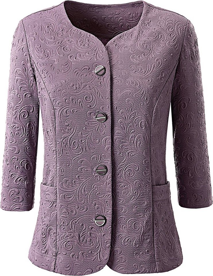 Lady Blusenblazer mit geprägter Oberflächenstruktur Lady Blusenblazer mit geprägter Oberflächenstruktur