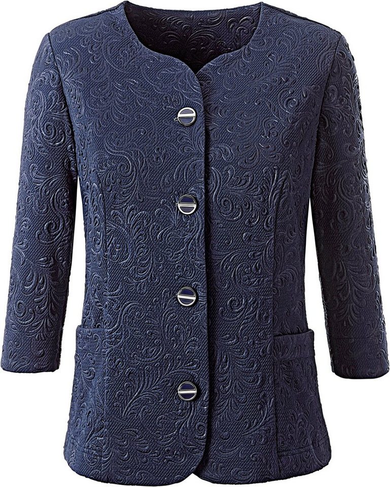 Lady Blusenblazer mit geprägter Oberflächenstruktur Lady Blusenblazer mit geprägter Oberflächenstruktur