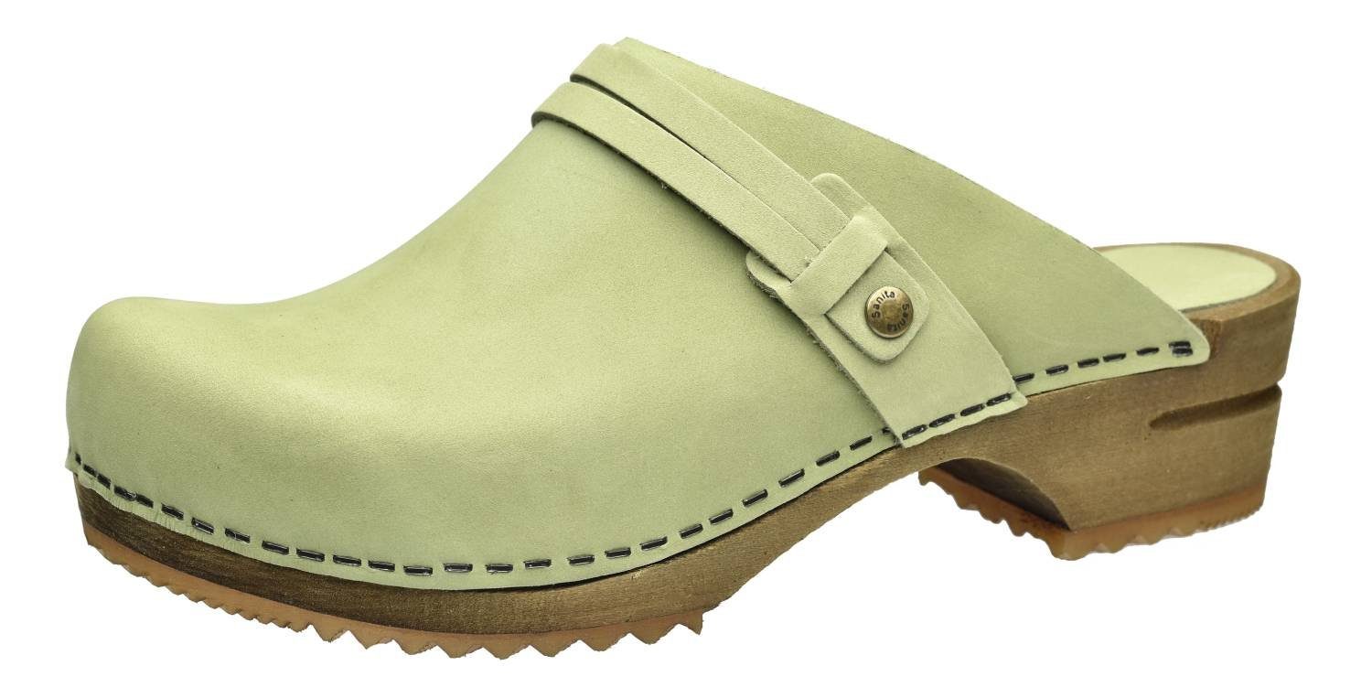 Sanita Wood Ursana Green Clog