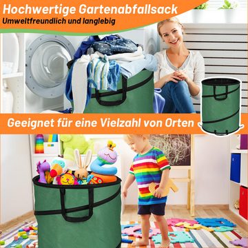 Randaco Gartensack Pop Up Laubsack 170L Gartentasche für Gartenabfälle Grünschnitt, für Gartenabfälle Laub Rasen Pflanz Grünschnitt, 170 l, (2-tlg)