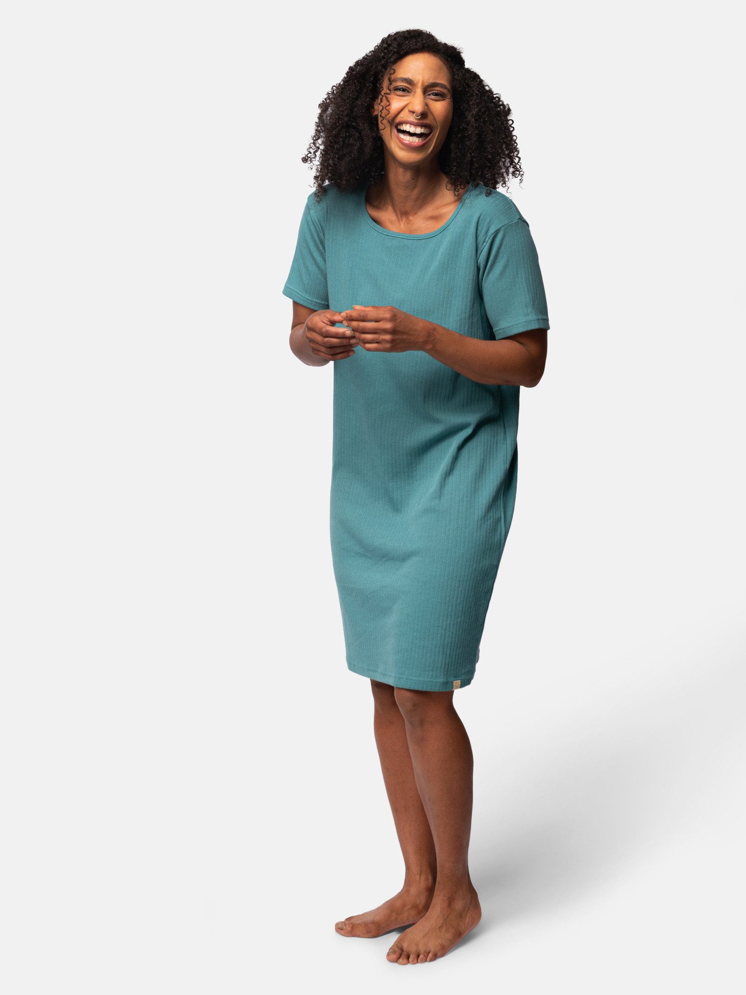 Sleepshirt aus weichem Derby Rib