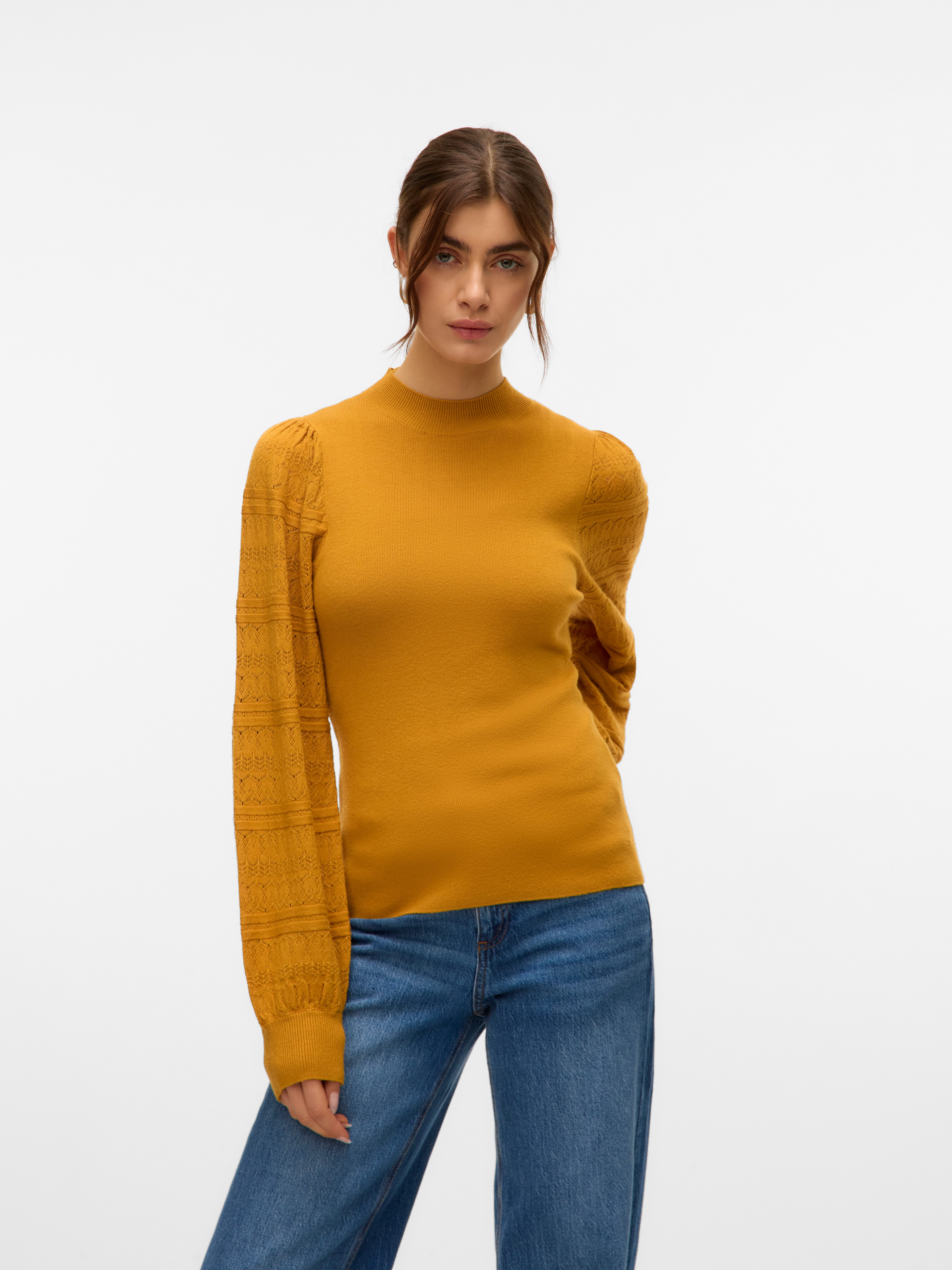Vero Moda Strickpullover VMNEWLIMONE LS HIGHNECK PULLOVER BOO günstig online kaufen