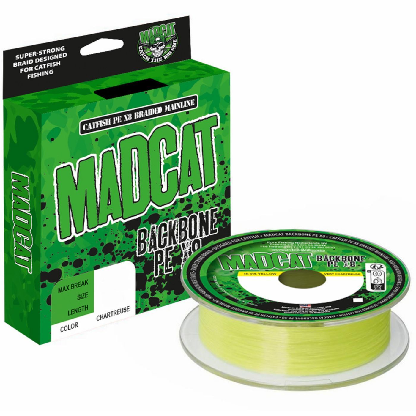 MADCAT Angelschnur Madcat Backbone - 3000m geflochtene Angelschnur, 0.4 m Länge, 0.4 mm Fadendurchmesser, (3000-St)