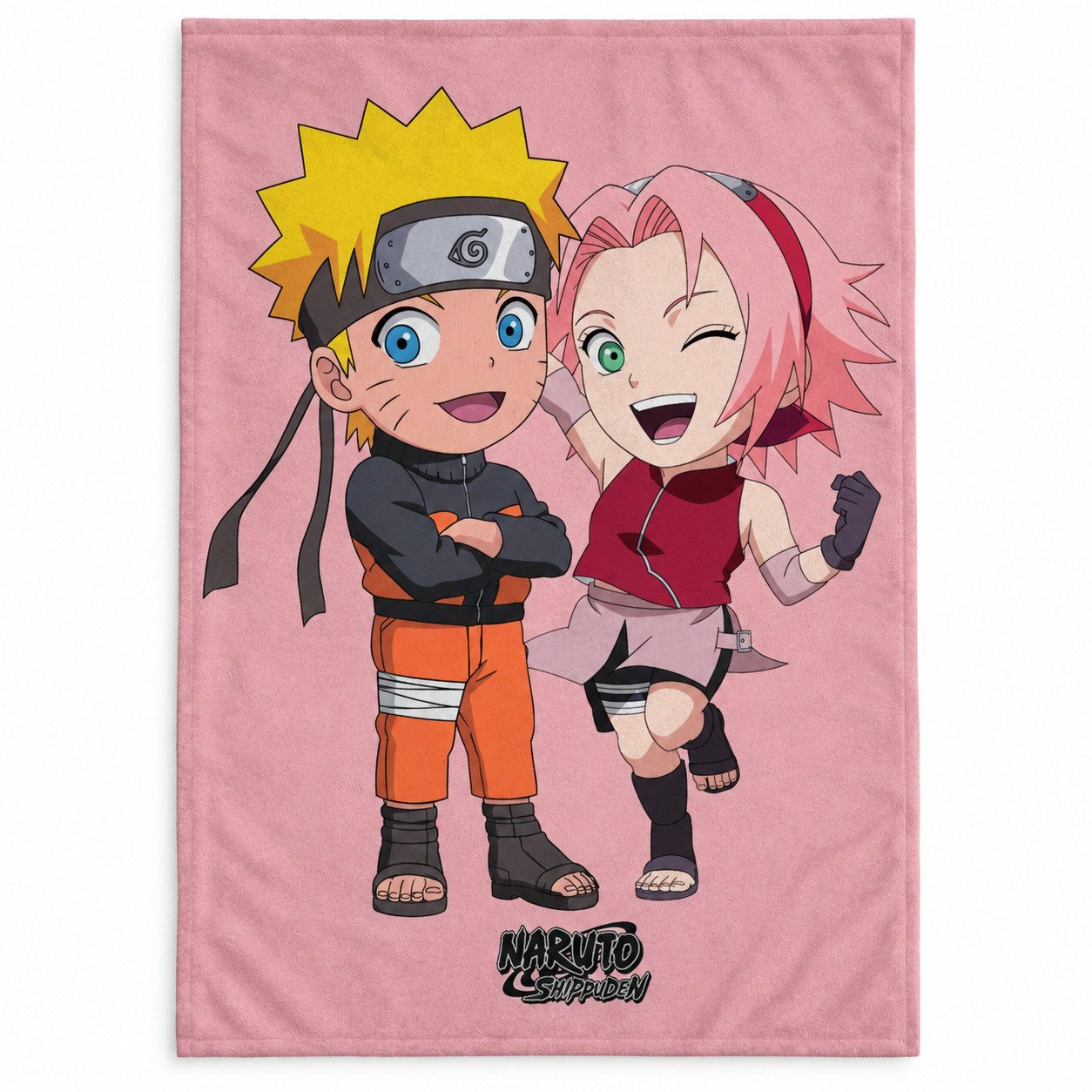 Kinderdecke Naruto Shippuden Sakura Kinder Fleecedecke, Naruto, leichte Kuscheldecke 100x140 cm