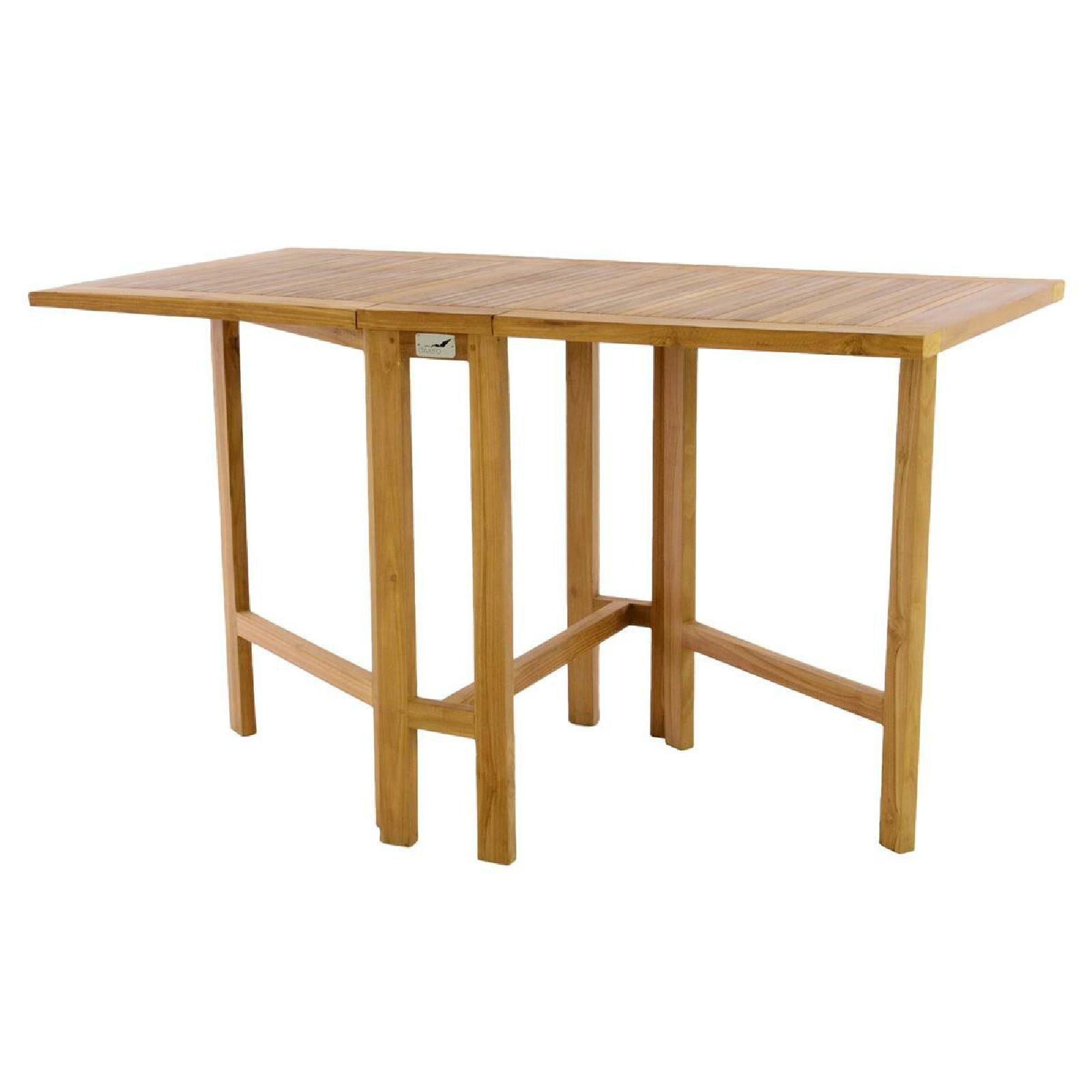 Holz VCM Gartentisch Tisch Gartentisch Teak Balkontisch Klapptisch