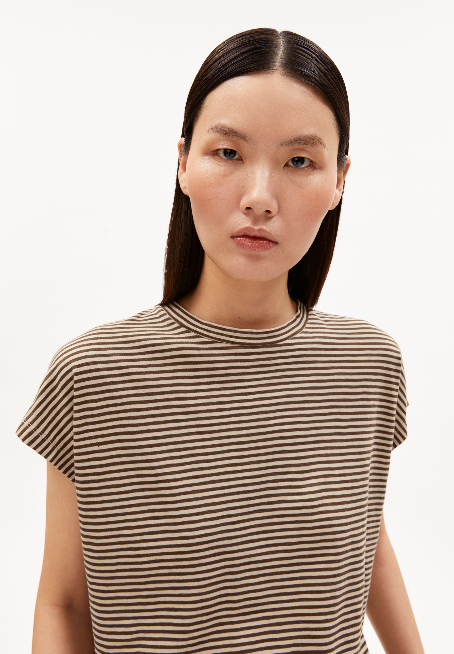 Armedangels T-Shirt SLUB JERSEY STRIPE T-Shirt aus Bio-Baumwolle Loose Fit