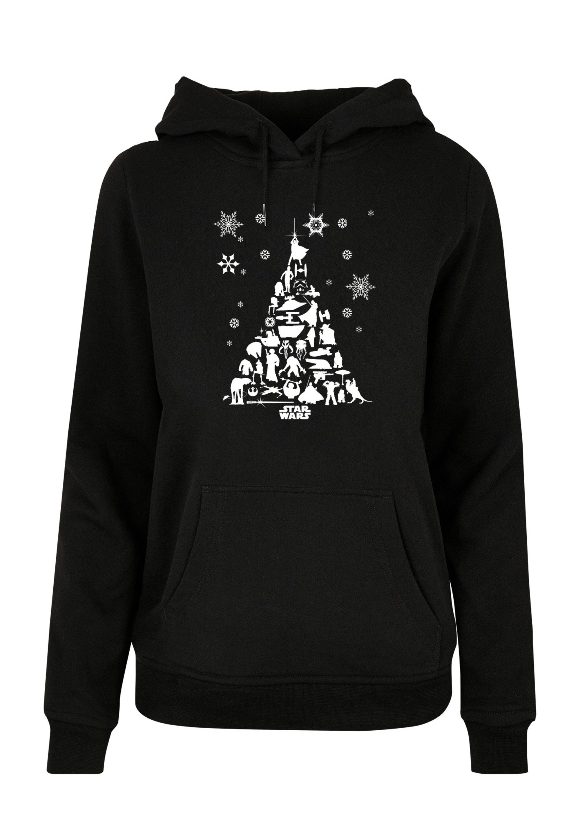 F4NT4STIC Kapuzenpullover F4NT4STIC Damen Star Wars Christmas Tree with Ladies Basic Hoody (1-tlg)