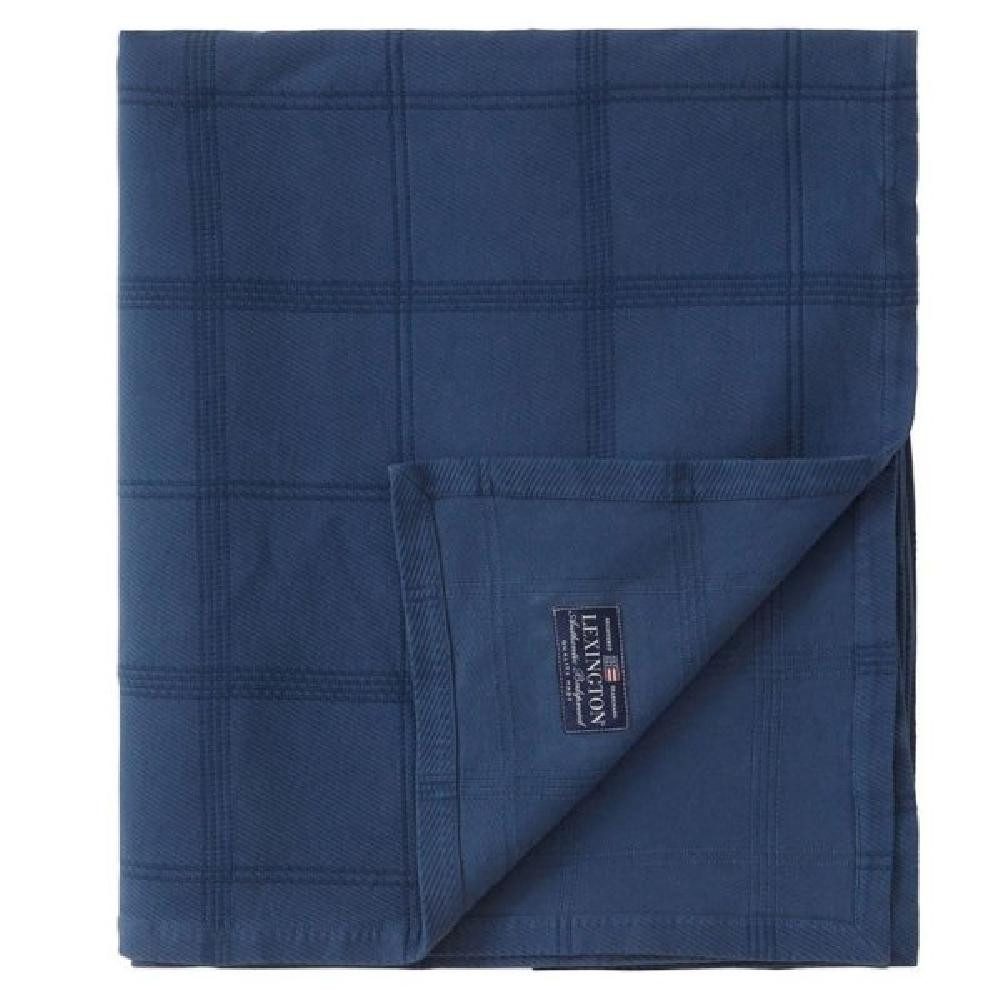 Lexington Постельное белье LEXINGTON Bettüberwurf Decke Checked Denim Blue (160x240cm)