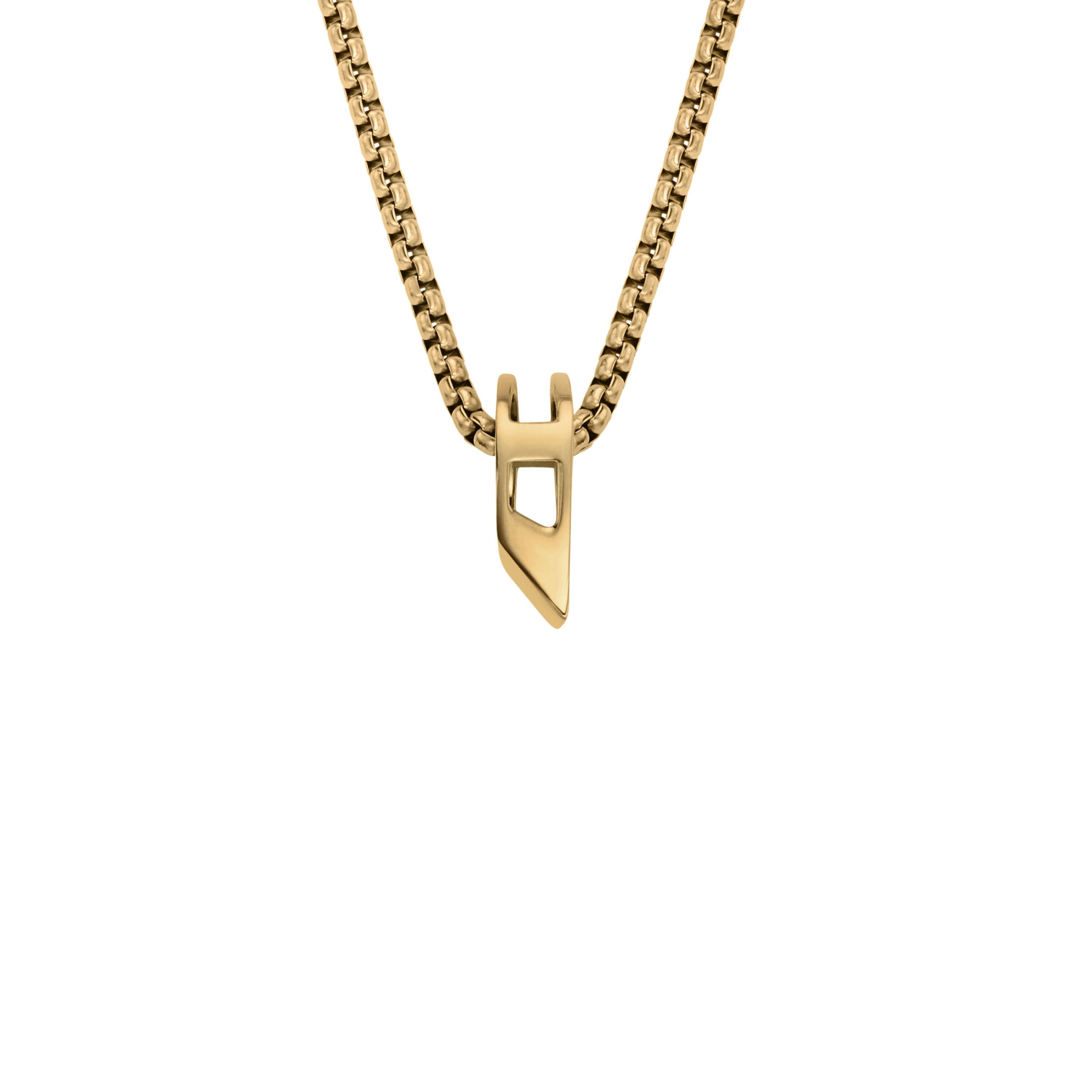 Kette mit Anhänger Schmuck Geschenk Edelstahl D LOGO