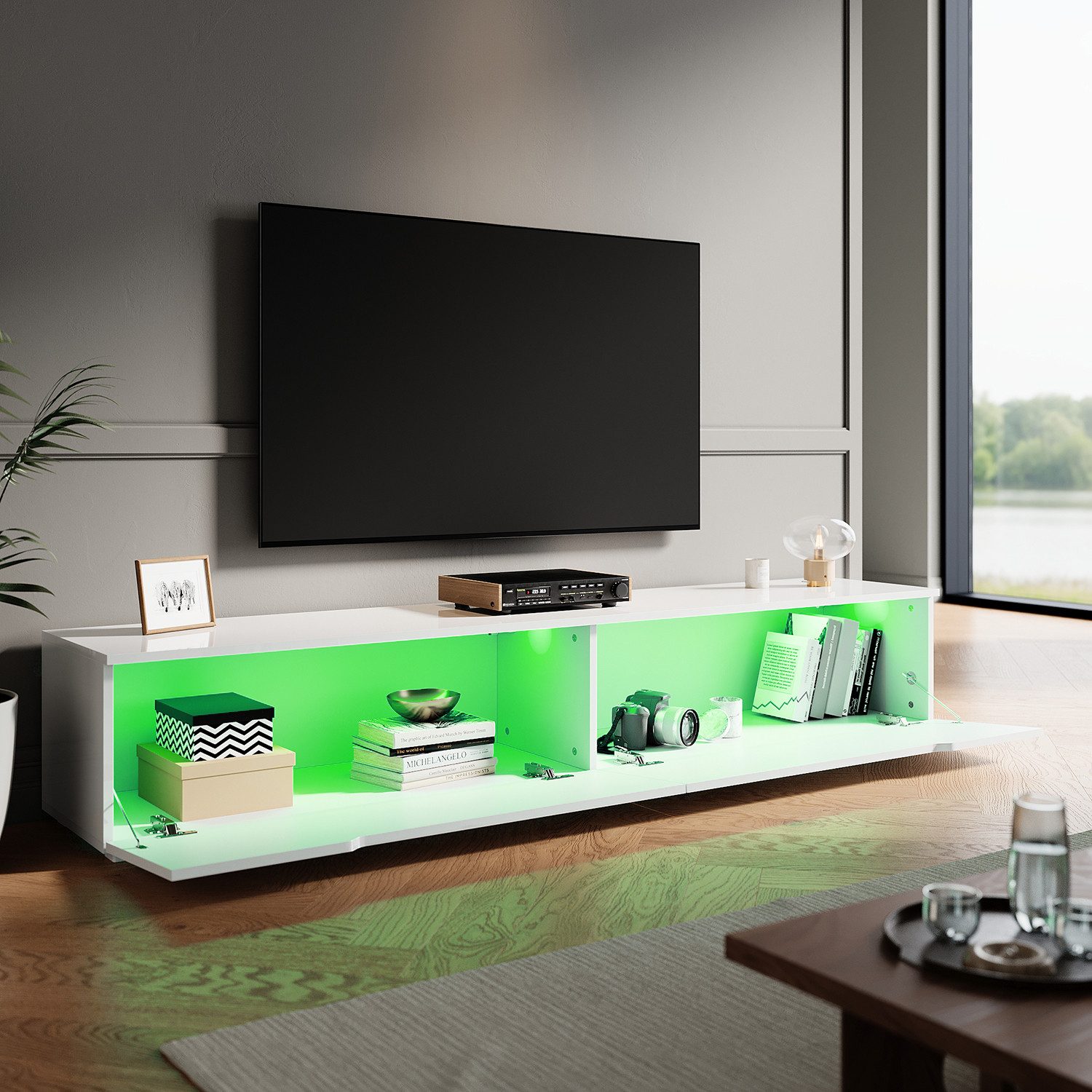 SONNI Lowboard Lowboard 180 cm TV-Schrank TV-Board, stehend, sideboards