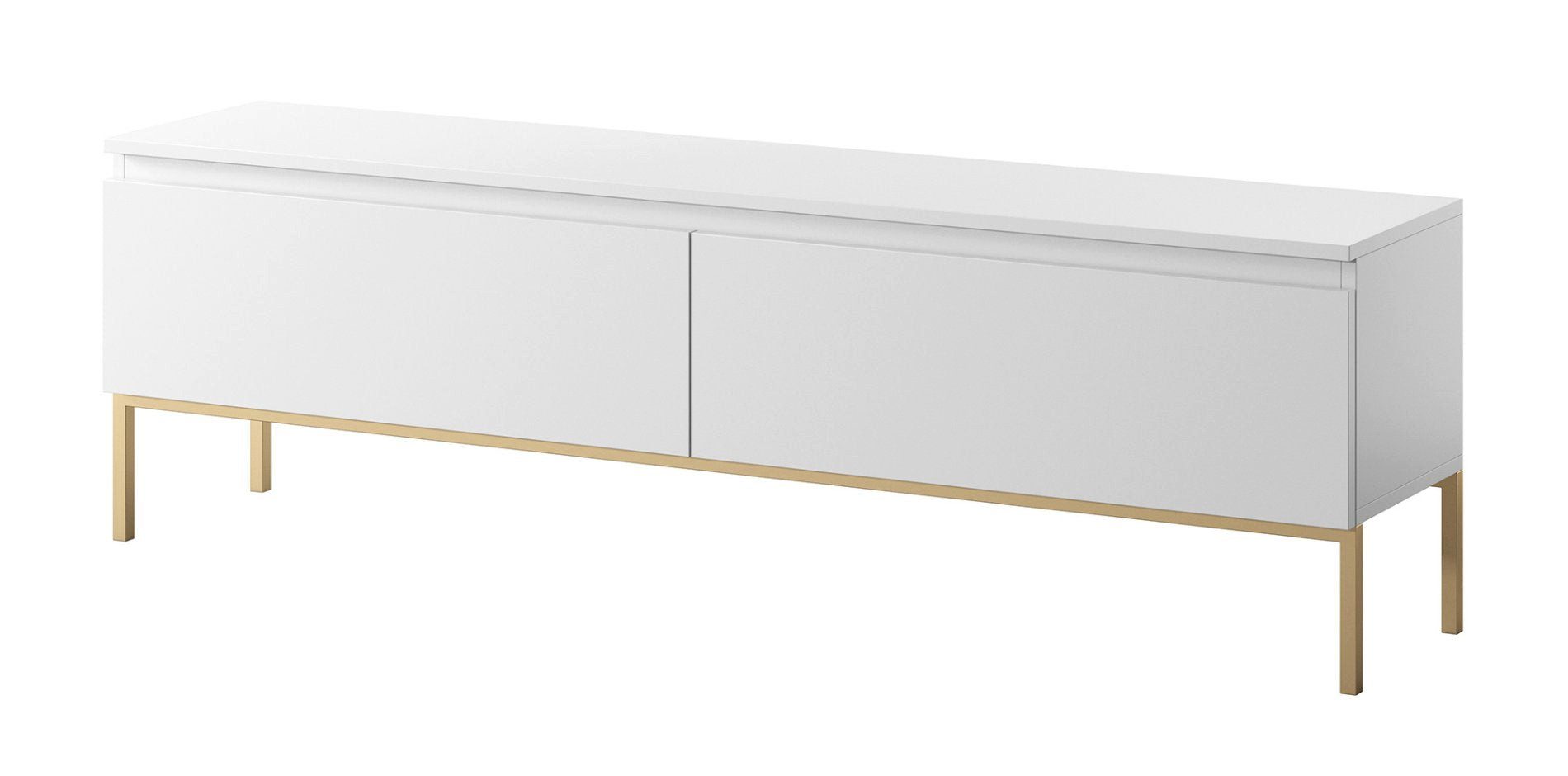 Selsey TV-Schrank BEMMI 2-türig mit Metallgestell, grifflos