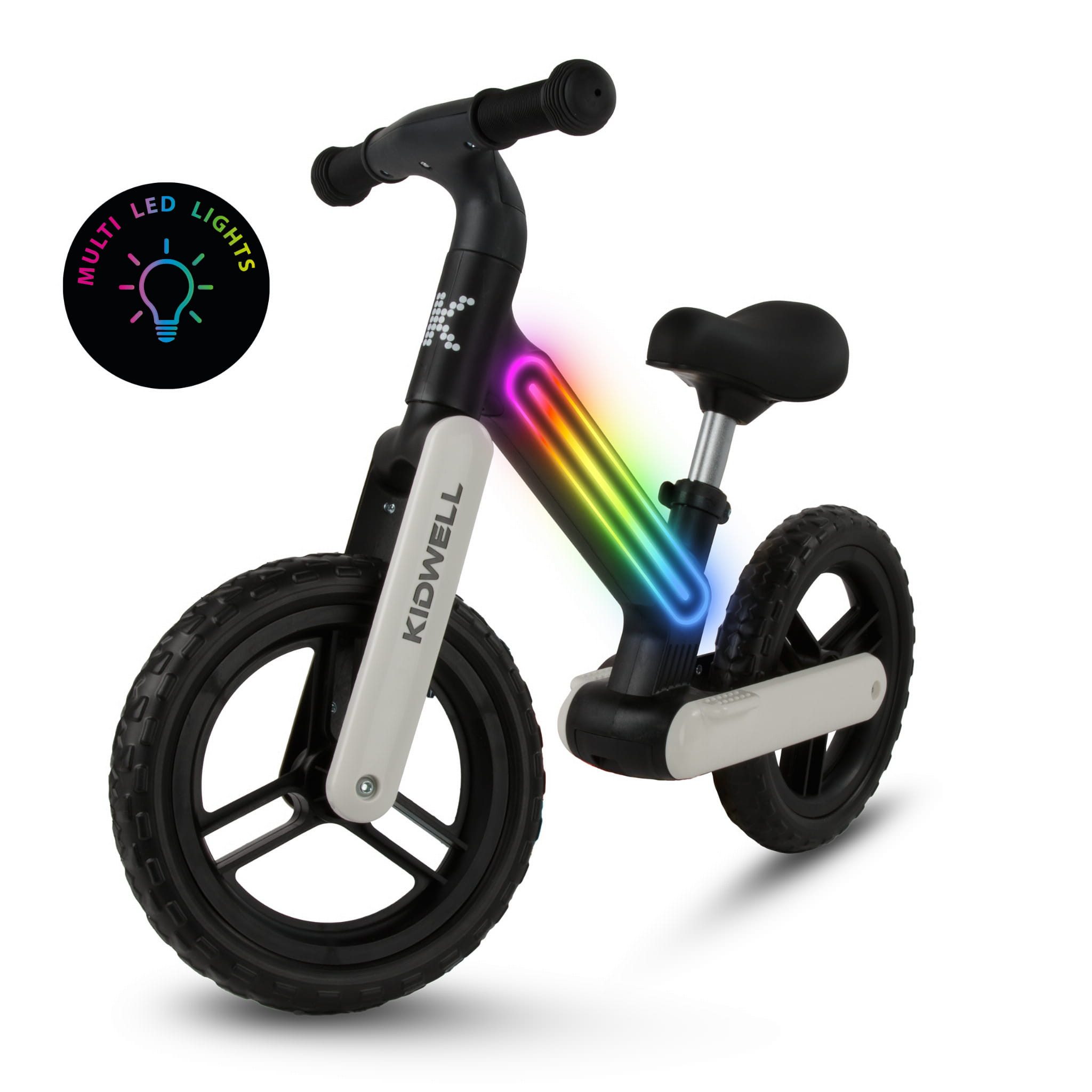 COIL Fahrrad-Laufrad Lauflernrad, Kinderlaufrad, Rutscher, Balance Bike, Nylonrahmen mit LED-Licht, EVA-Reifen, Gewicht: 3,05 kg