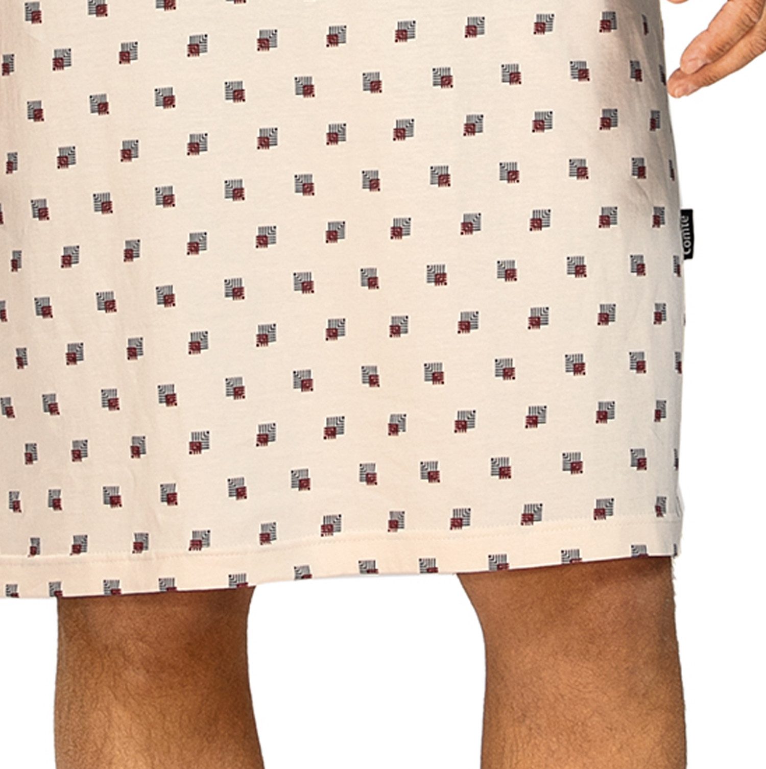 Comte Nachthemd Lunar Lounge (Packung, 1-tlg., 1-teilig) Herren Schlafanzug Schlafshirt Kurzarm große Größen