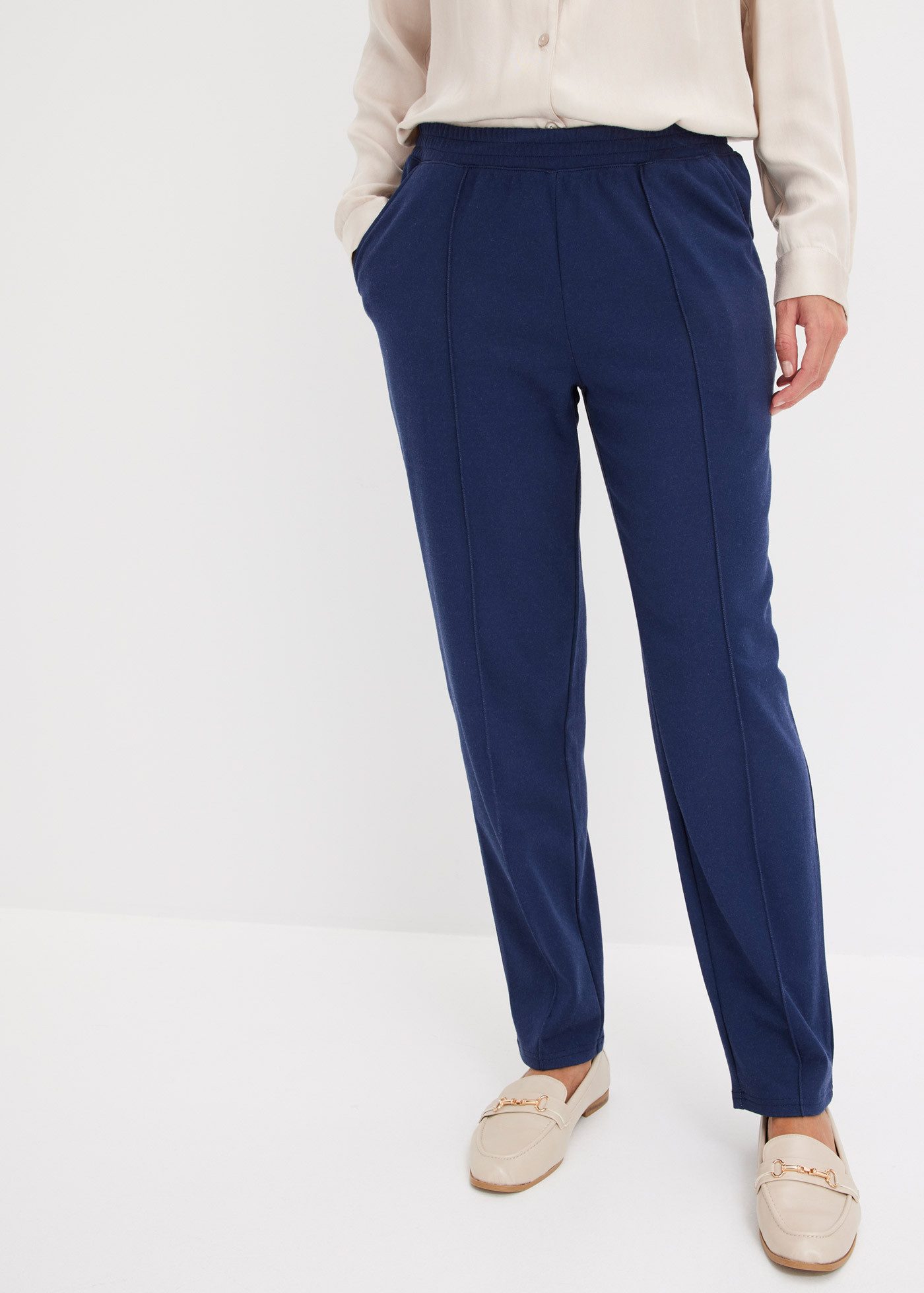 bonprix Schlupfhose aus Polyester, Viskose und Elasthan, regular fit Passform, modisch