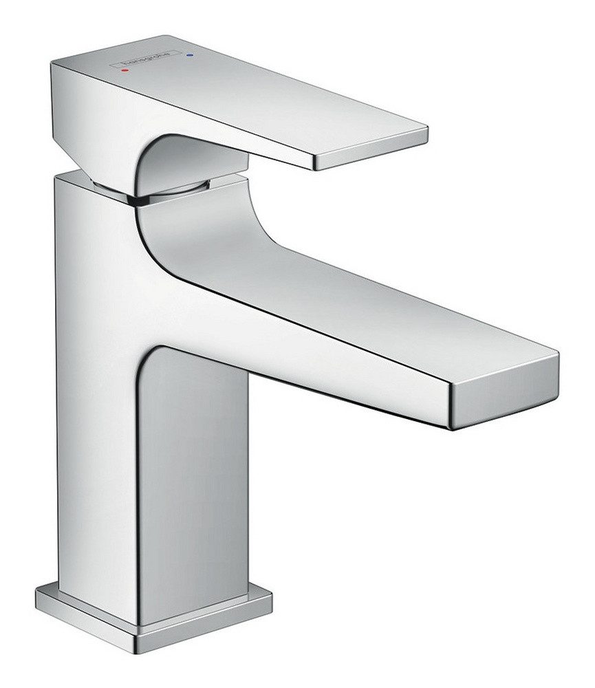 hansgrohe Waschtischarmatur Metropol 100 Mit Hebelgriff mit Push-Open Ablaufgarnitur Ausladung