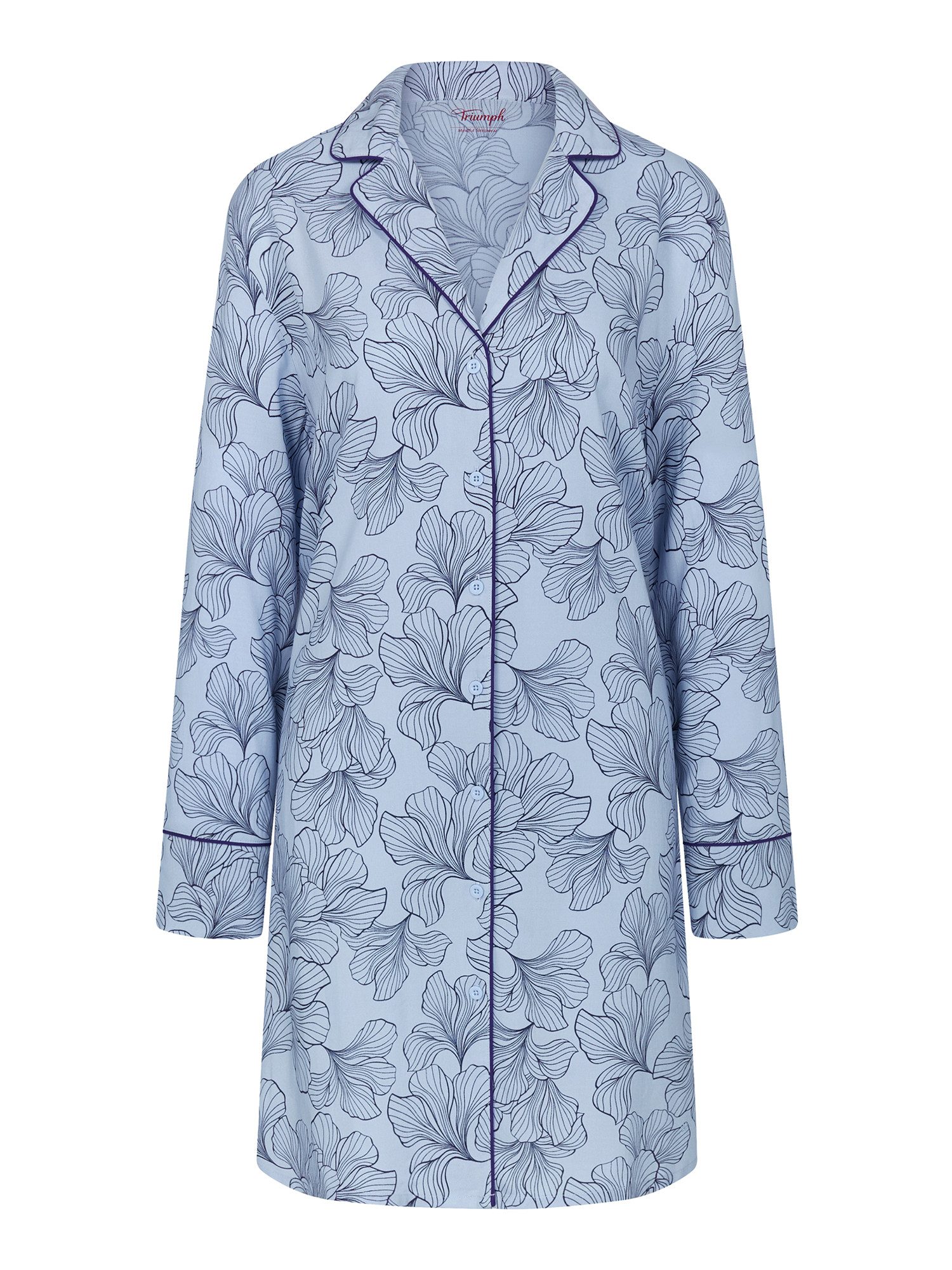 Triumph Nachthemd Boyfriend Fit weich und entspannt - mit Kragen und Paspel günstig online kaufen