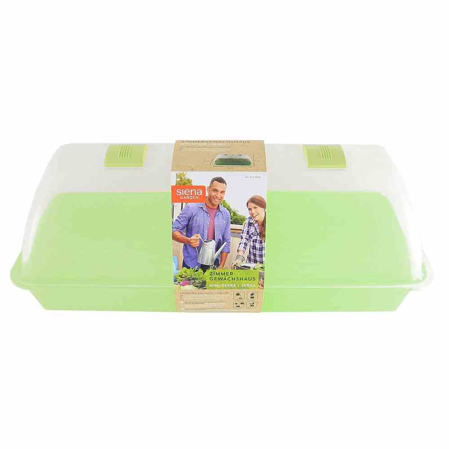 Siena Garden Gewächshaus Zimmergewächshaus Maxi-Grow, 54x20x21,5 cm pastellgrün