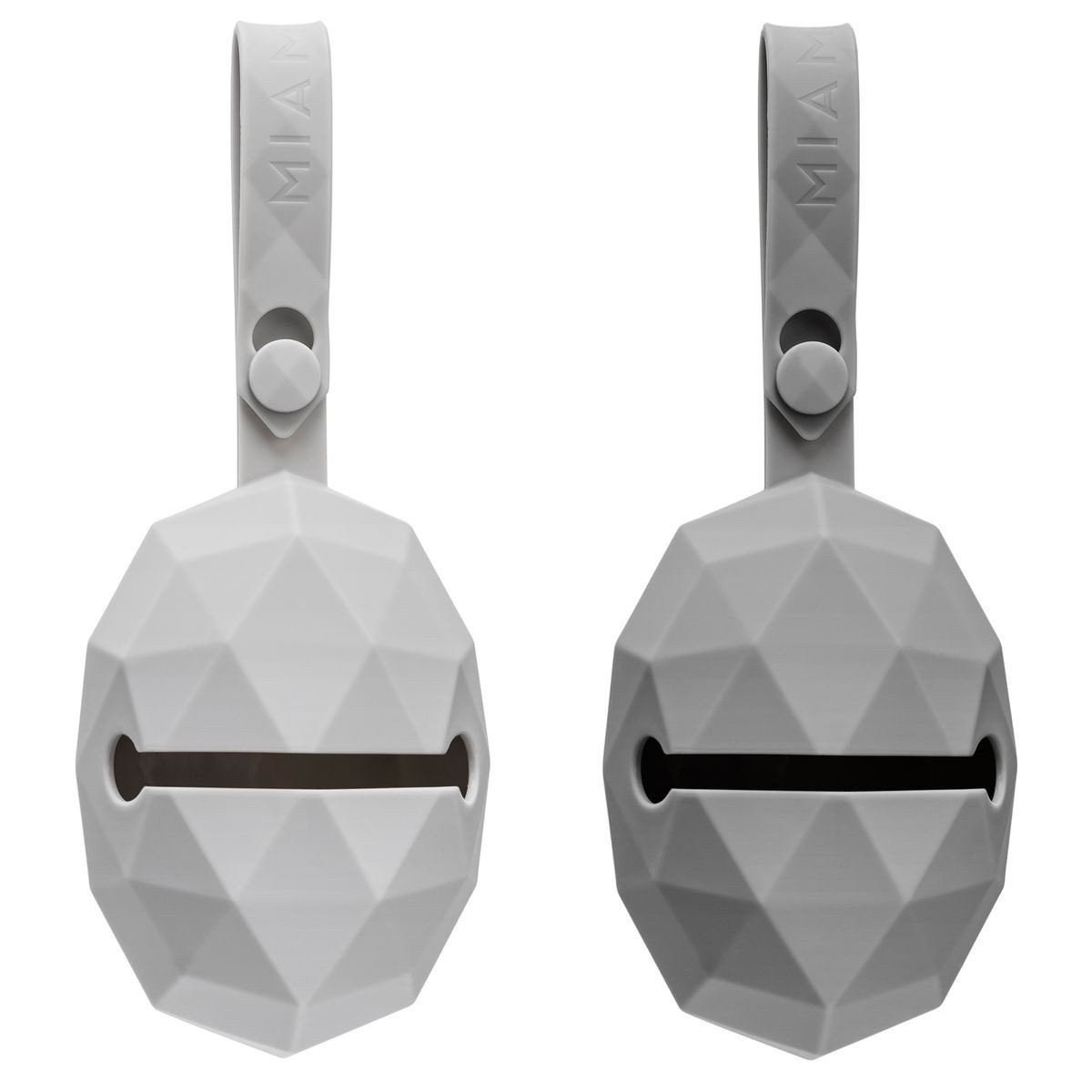 Schnuller Diamant - Grau Hellgrau