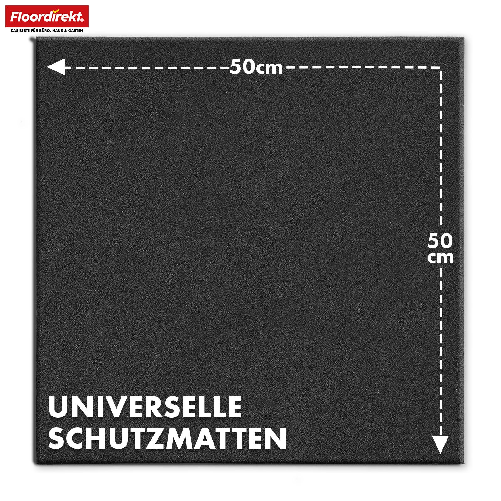 Floordirekt Outdoor-Bodenplatte Fallschutzmatte Play Protect, Bodenschutzmatte mit Drainage, verschiedene Dicken, 1-St., individuell kombinierbar, In vielen Farben, 50 x 50 cm