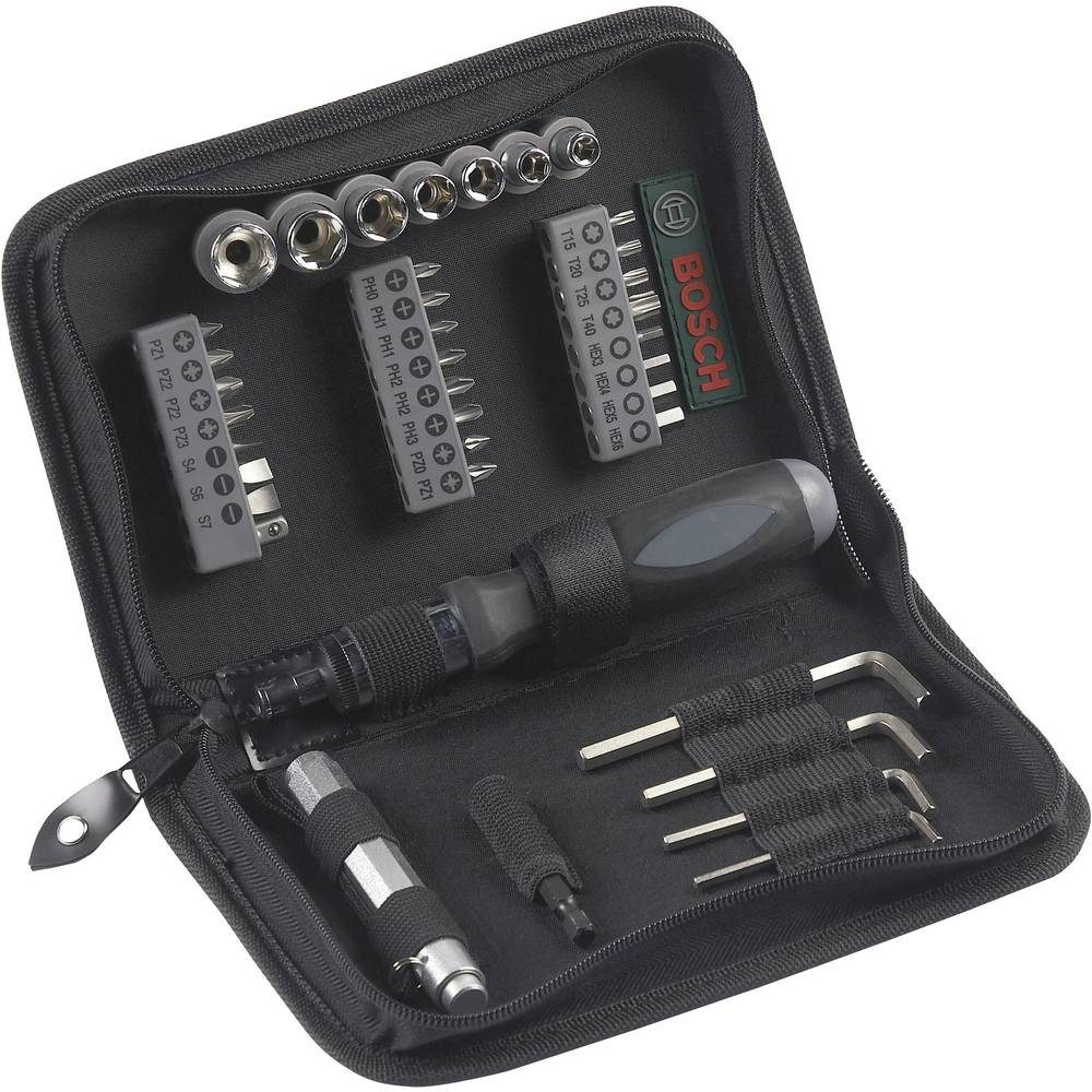 BOSCH Werkzeugset Mixed-Set 38-teilig, in handlicher Softbag, in Tasche