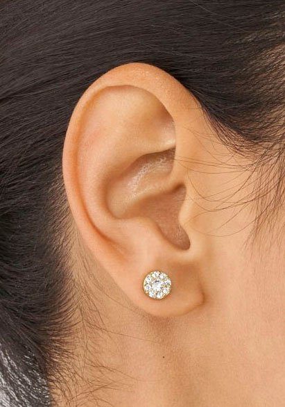 Fossil Paar Ohrstecker Schmuck Geschenk Edelstahl Ohrringe JEWELRY, mit Zirkonia (synth)