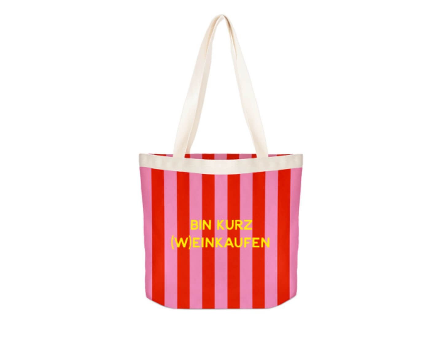 Grafik Werkstatt Handfächer Canvas-Shopper Bin kurz (W)einkaufen