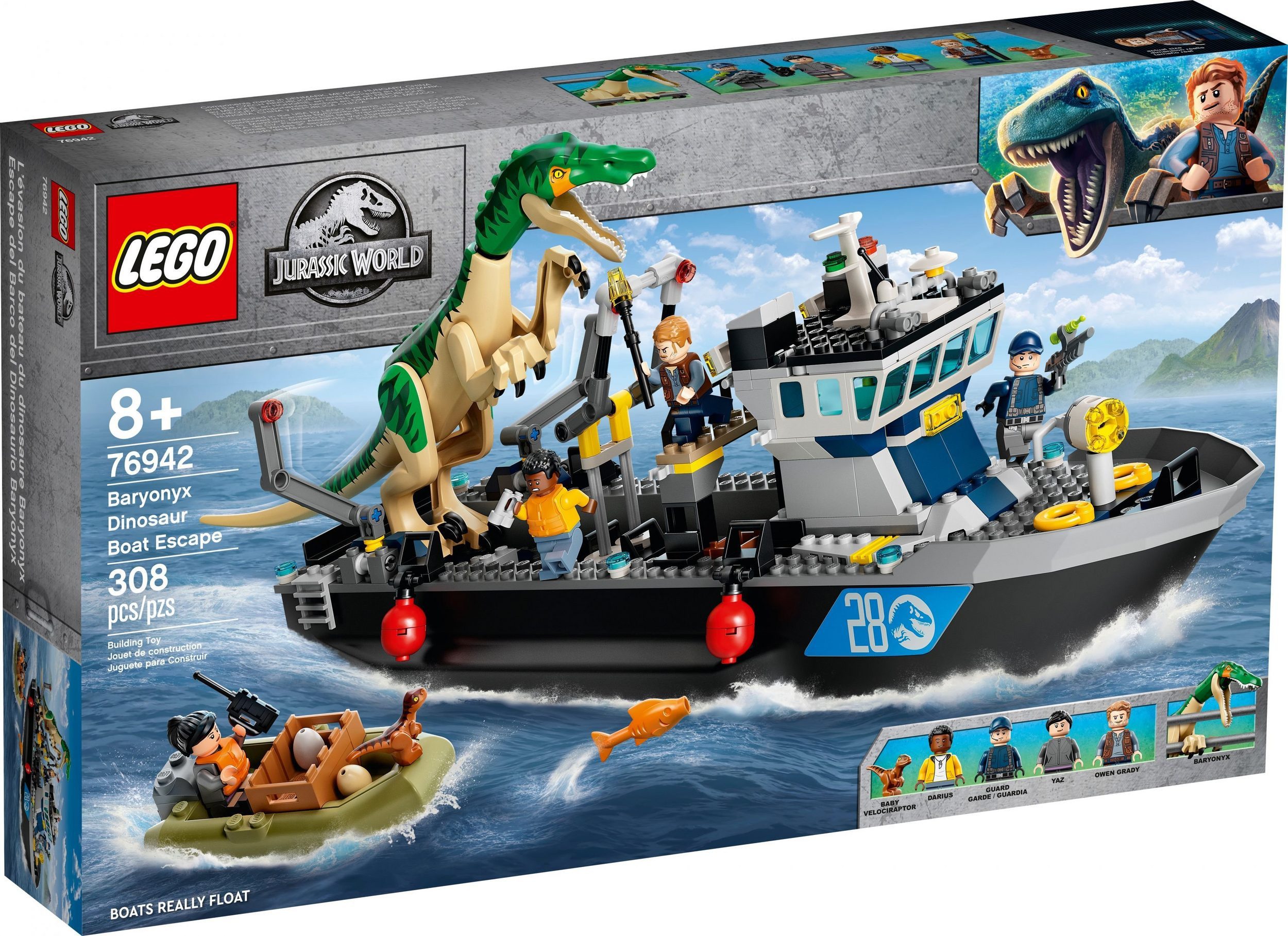 LEGO® Jurassic World 76942 Flucht des Baryonyx Konstruktionsspielsteine Spi günstig online kaufen
