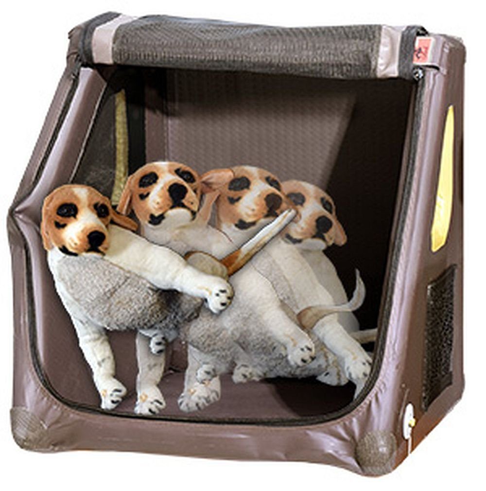 Tami-Dogbox Hunde-Transportbox TAMI XXL - Auto & Home Hundebox aufblasbar mit Airbagfunktion, Aufblasbare Hundebox mit Airbagfunktion