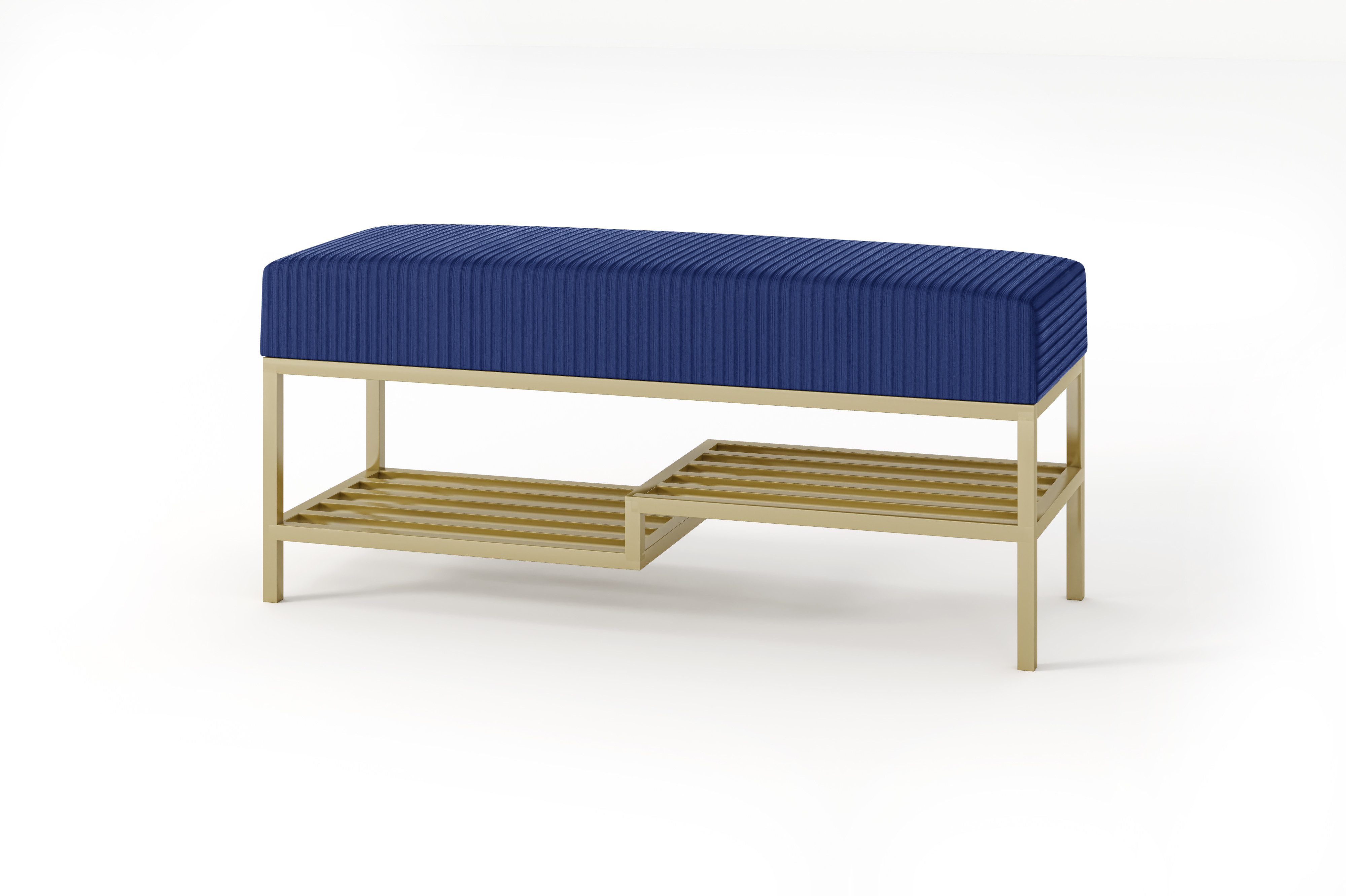 Sitzbank Sitzbank LOFT DESIGN 100 Gepolsterte Bank mit Ablage, Industrial Stil