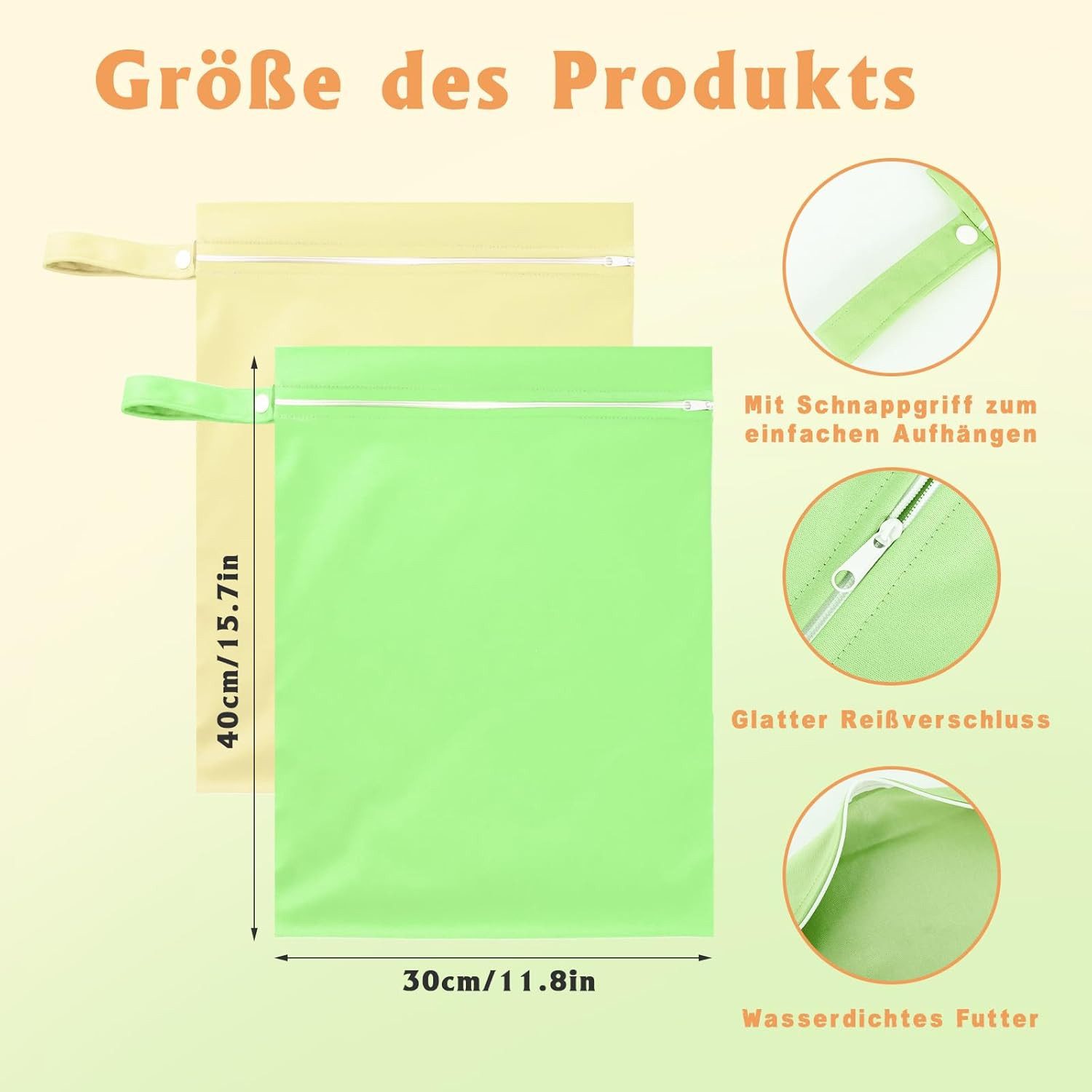 Coonoor Wäschenetz 2 Stück Nasstasche,Wetbag Schwimmsachen wasserdichte Wet günstig online kaufen