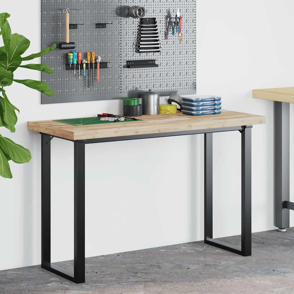 vidaXL Schreibtischplatte Schreibtischplatte Unbehandelt 140x60x4 cm Massivholz