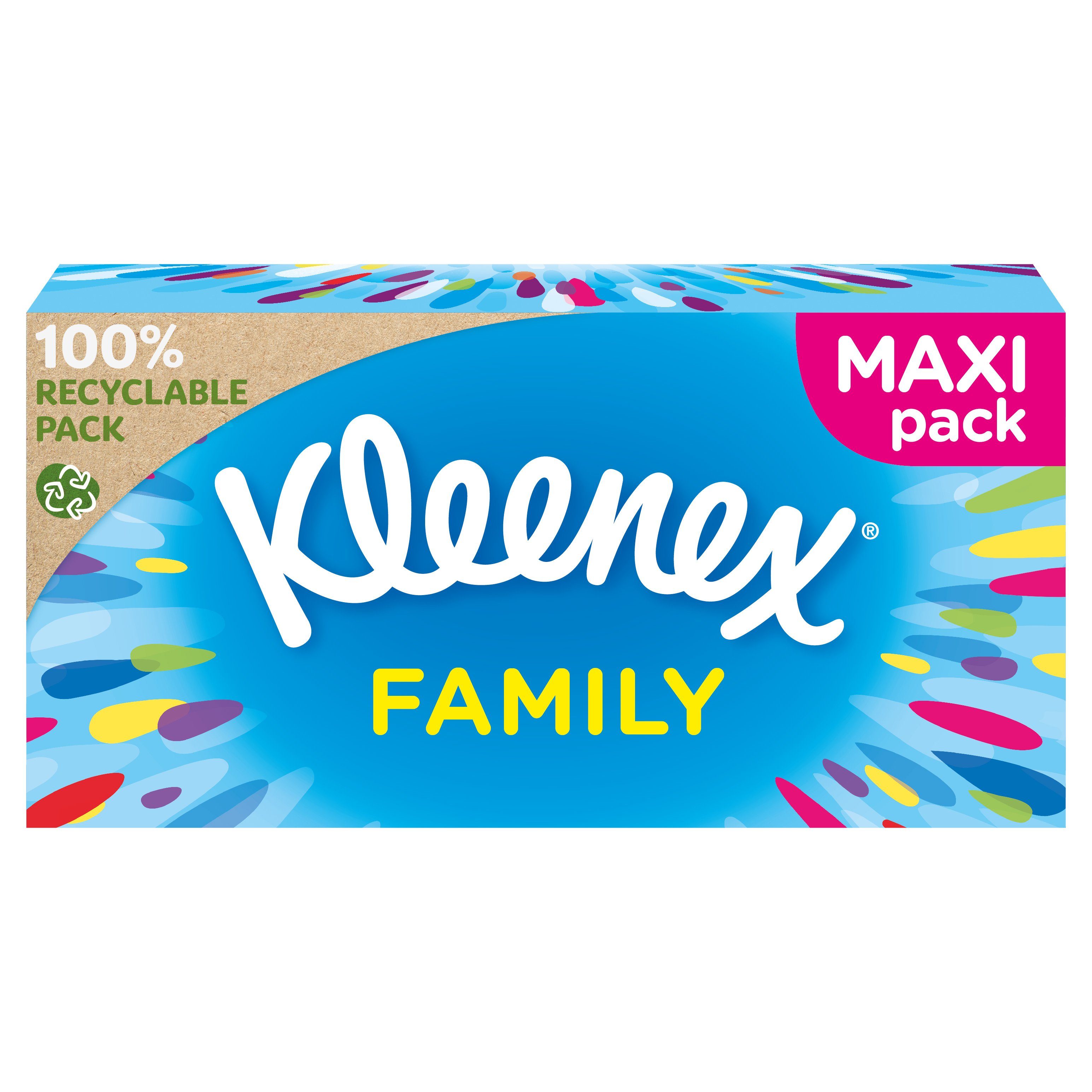 KLEENEX Kosmetiktücher Original Kosmetiktücher-Box 2-lagig 15x 128 Tücher Großpackung (Vorratspackung 15 x 128 Tücher), Allzwecktücher, Taschentücher, Taschentuchbox