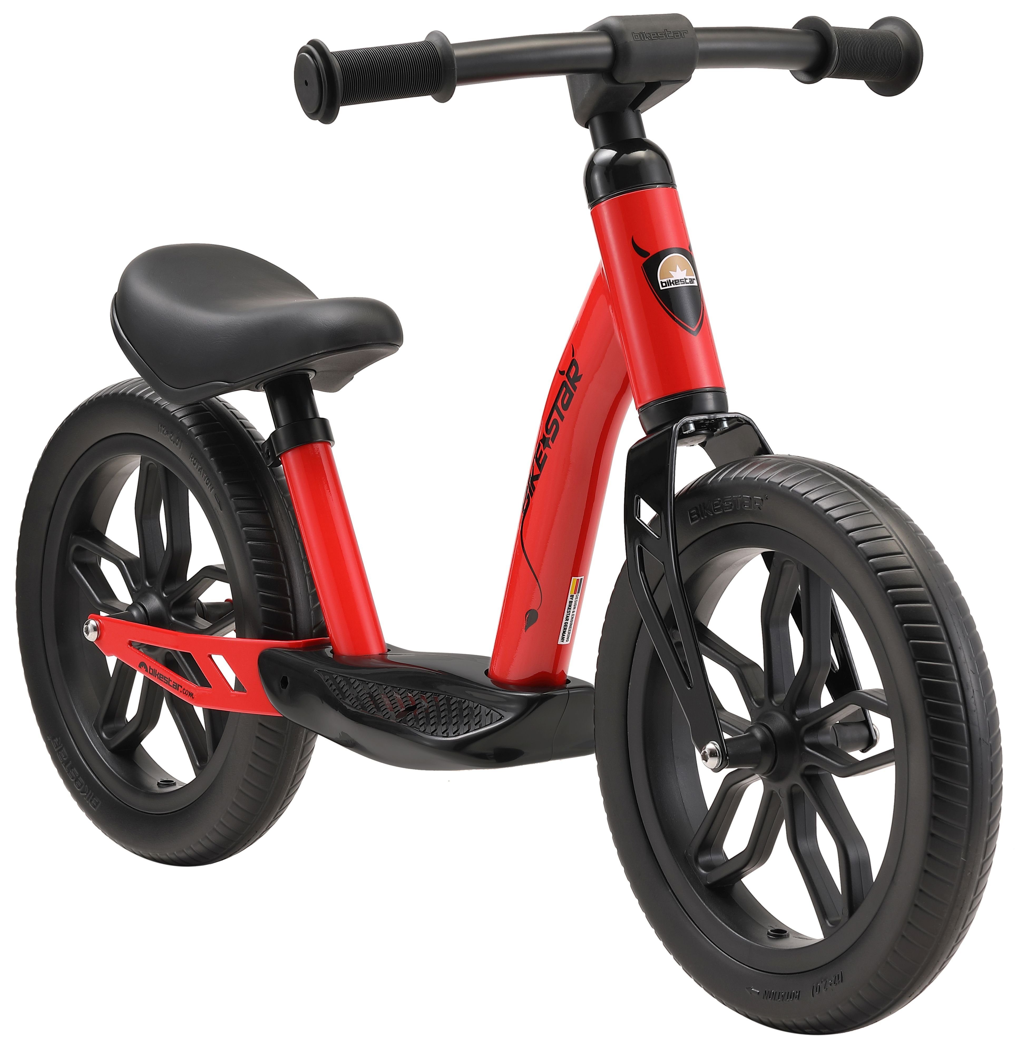 Bikestar Laufrad für Kinder von 3 - 6 Jahre, ab 87.5 cm, Jungen, Mädchen, Höhenverstellbar, EVA Reifen
