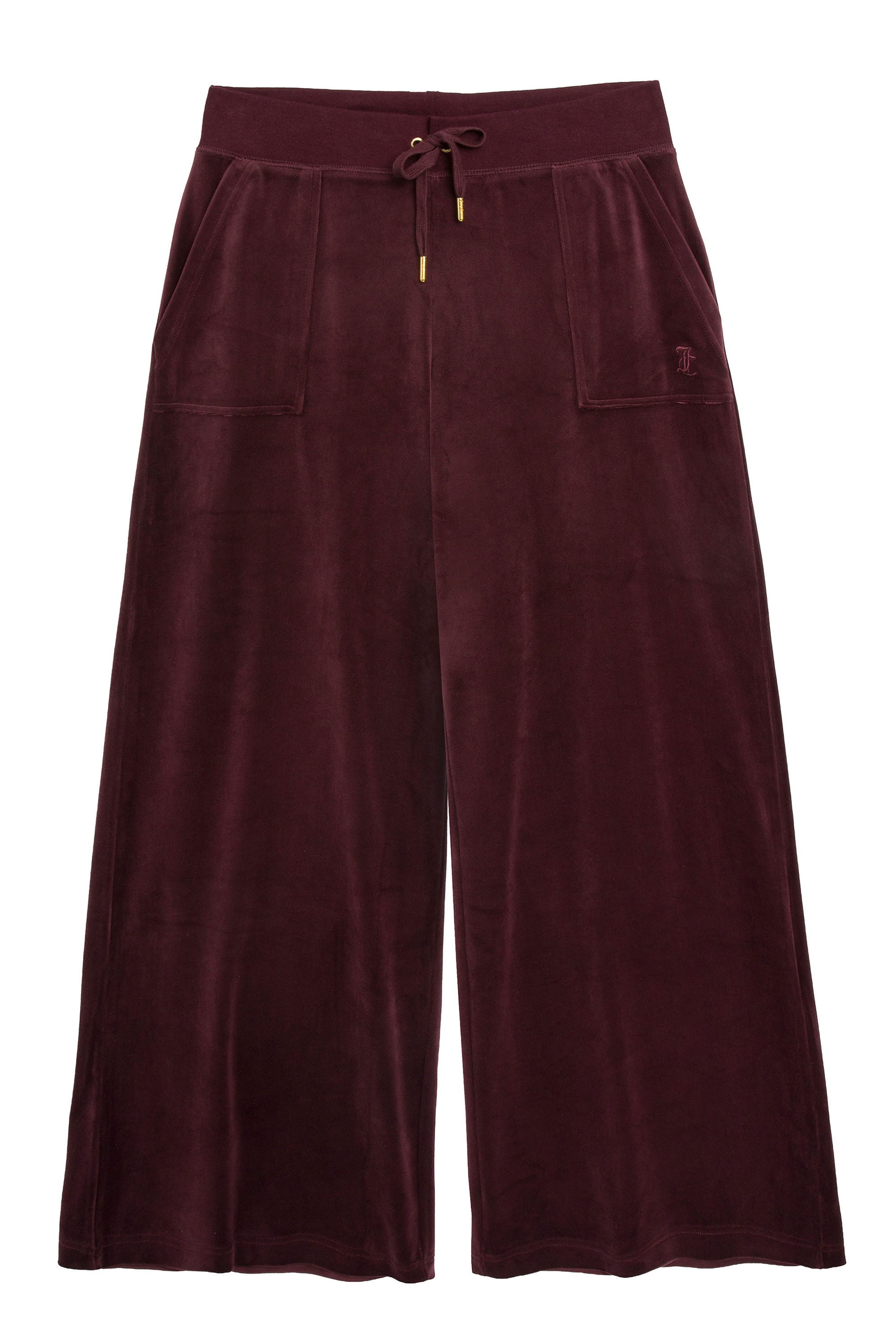 Juicy Couture Sweathose WIDE LEG JOGGER GOLD HARDWARE Damen Trainingshose Damen, Sweathose, Velour, Jogginghose mit Glitzer, Sale