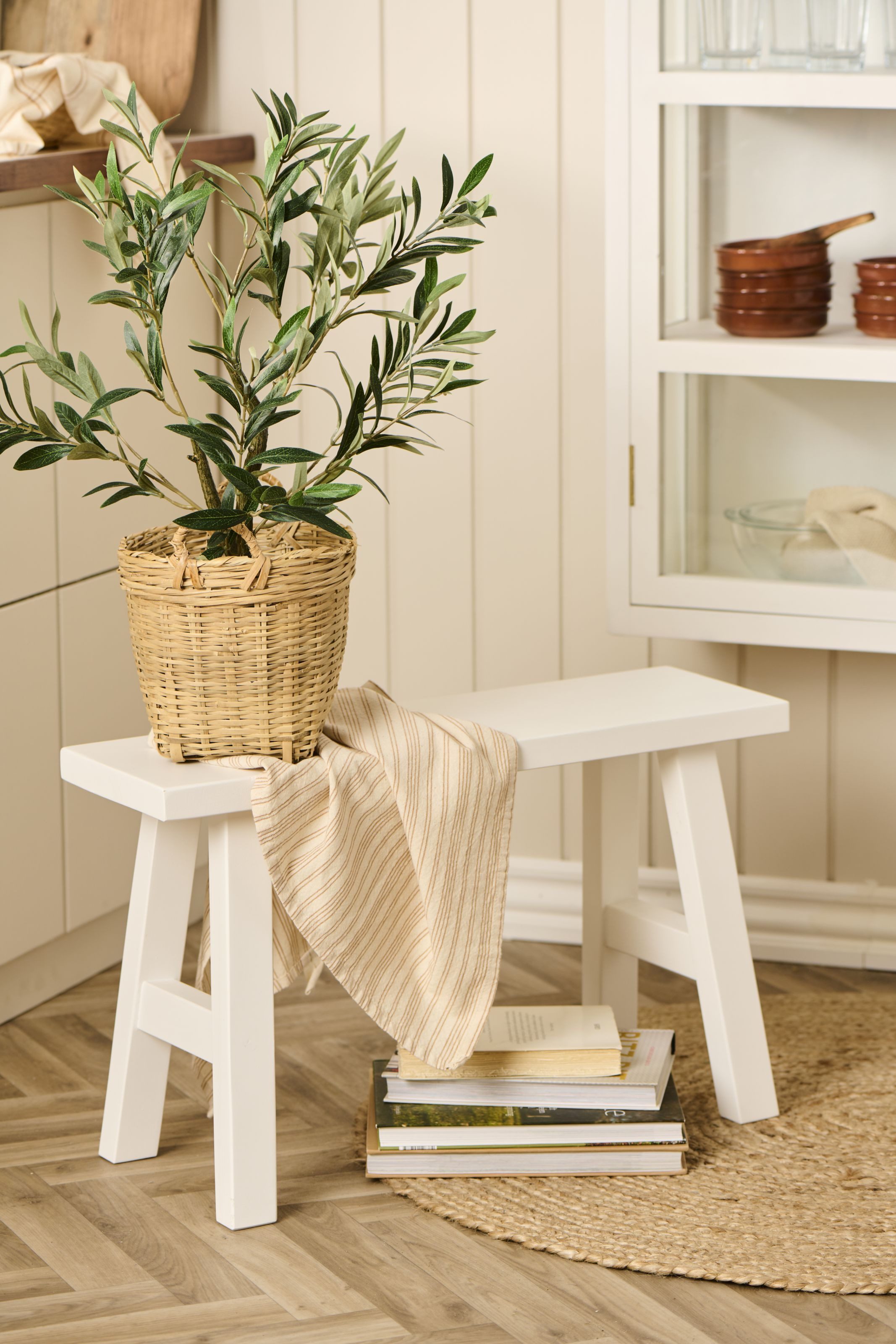 Ib Laursen Hockerbank Ib Laursen - Bank Holzbank Sitzbank Hocker Holz L65xH günstig online kaufen