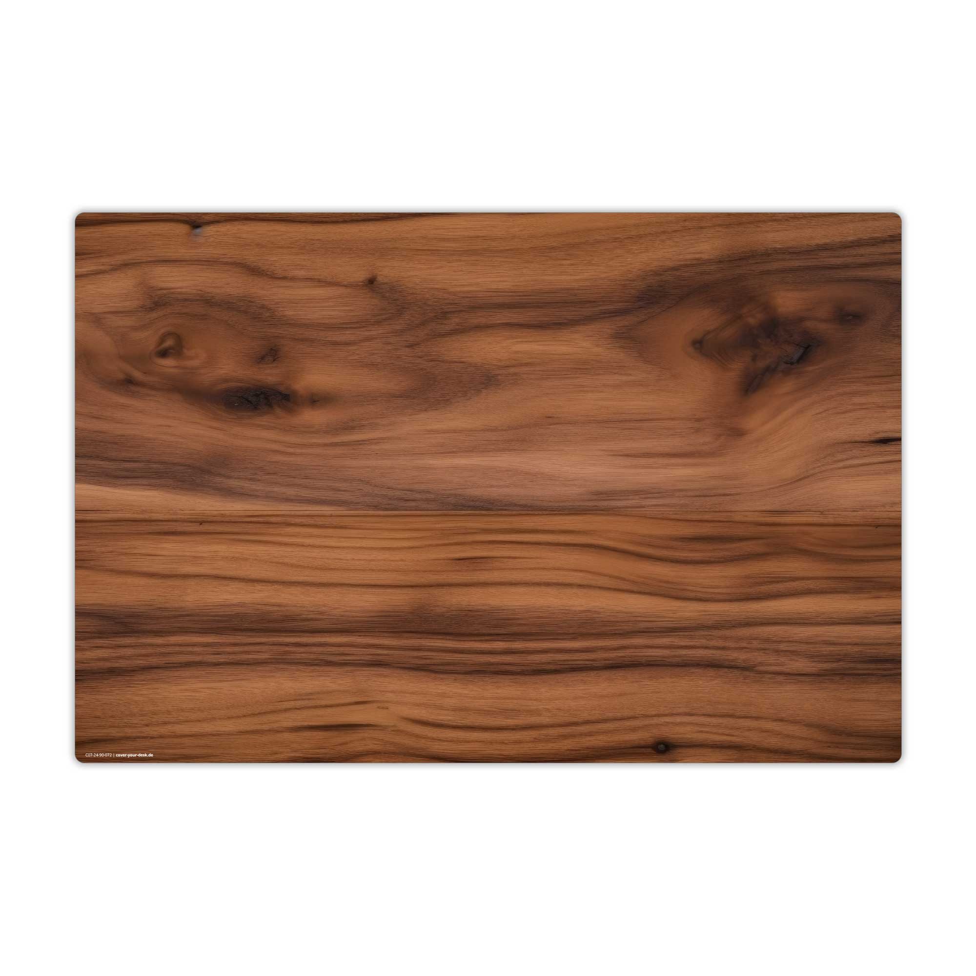 cover-your-desk.de Schreibtischunterlage abwaschbar - Nussbaum Holz - premium Vinyl - Made in Germany, (1 tlg)