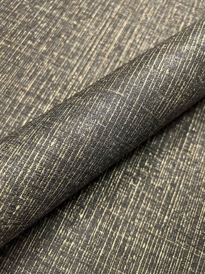 Newroom Vliestapete, Schwarz Tapete Uni Leicht Glänzend - Unitapete Gold Anthrazit Modern Klassik Einfarbig Textil für Wohnzimmer Schlafzimmer Flur
