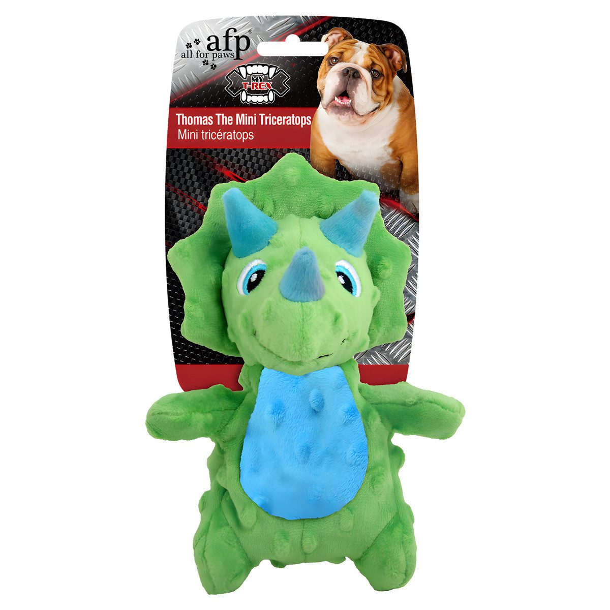 Tierkuscheltier Hundespielzeug My T-Rex Thomas the Mini Triceratops