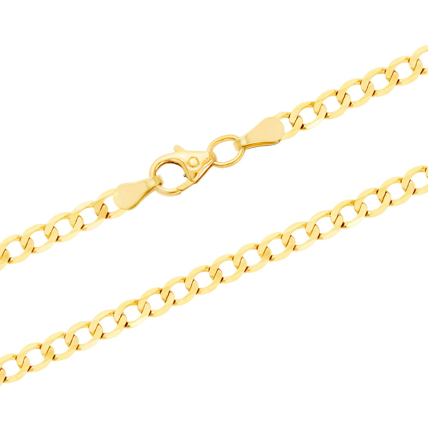 HOPLO Panzerkette Goldkette Panzerkette Armkette 3,3 mm weit - 19 cm 333-8 günstig online kaufen