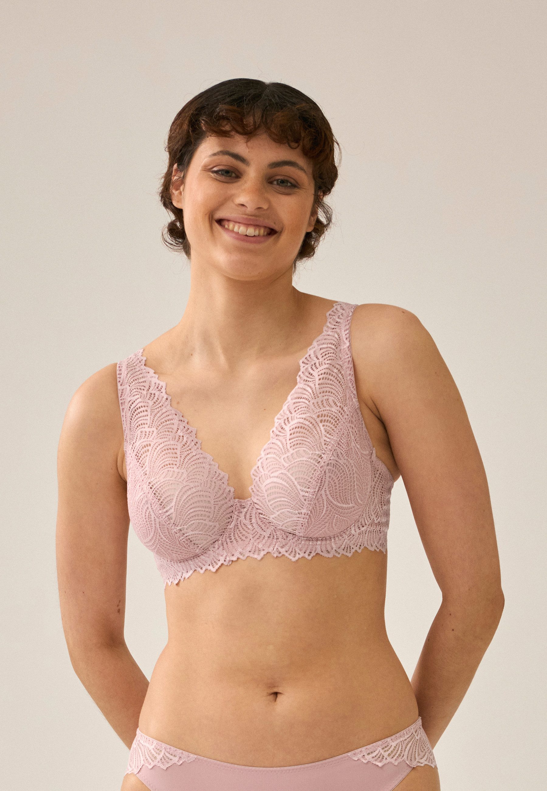 Naturana Bügel-BH The Friday (1-tlg) mit Bügel, mit Spitze, breite Träger, feminin, bequem