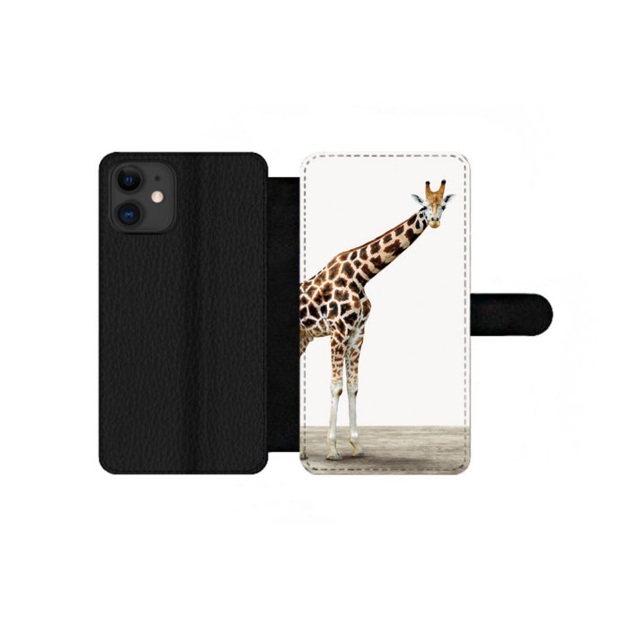 MuchoWow Handyhülle Giraffe - Tiere - Weißer Hintergrund - Kinder - Junge - Mädchen Handyhülle Telefonhülle Apple iPhone 12 Pro Max