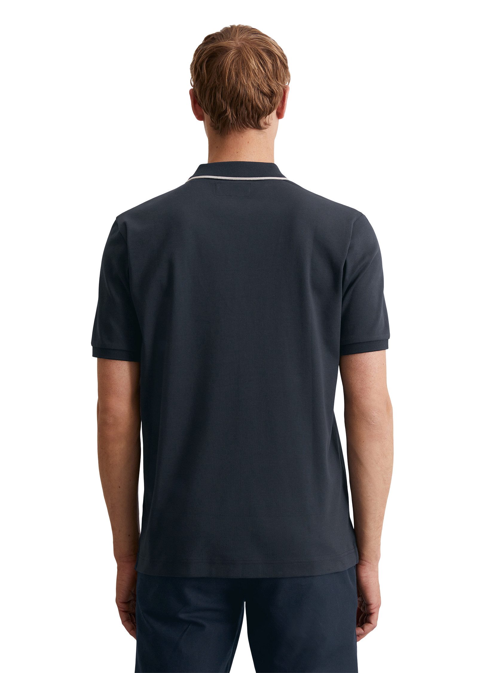 Marc O'Polo Poloshirt regular fit, kontrastfarbene Streifen am Kragen günstig online kaufen
