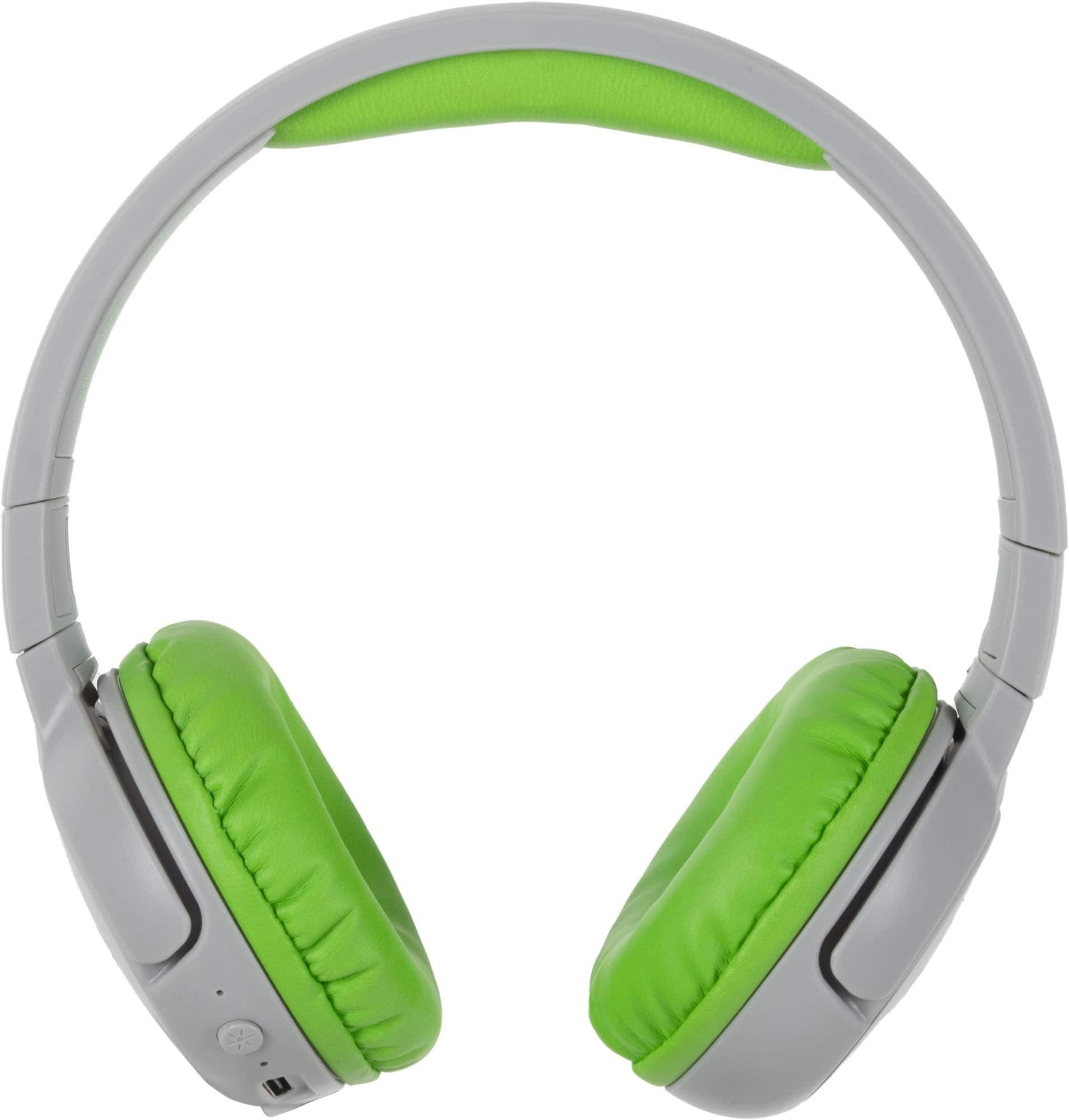 Classic Cantabile Classic Cantabile KKH-20B Kinderkopfhörer Grau Kinder-Kopfhörer (LED-Leuchtfunktion mit Farbverlauf, Bluetooth 5.3, Bluetooth und kabelgebundener Kinderkopfhörer)