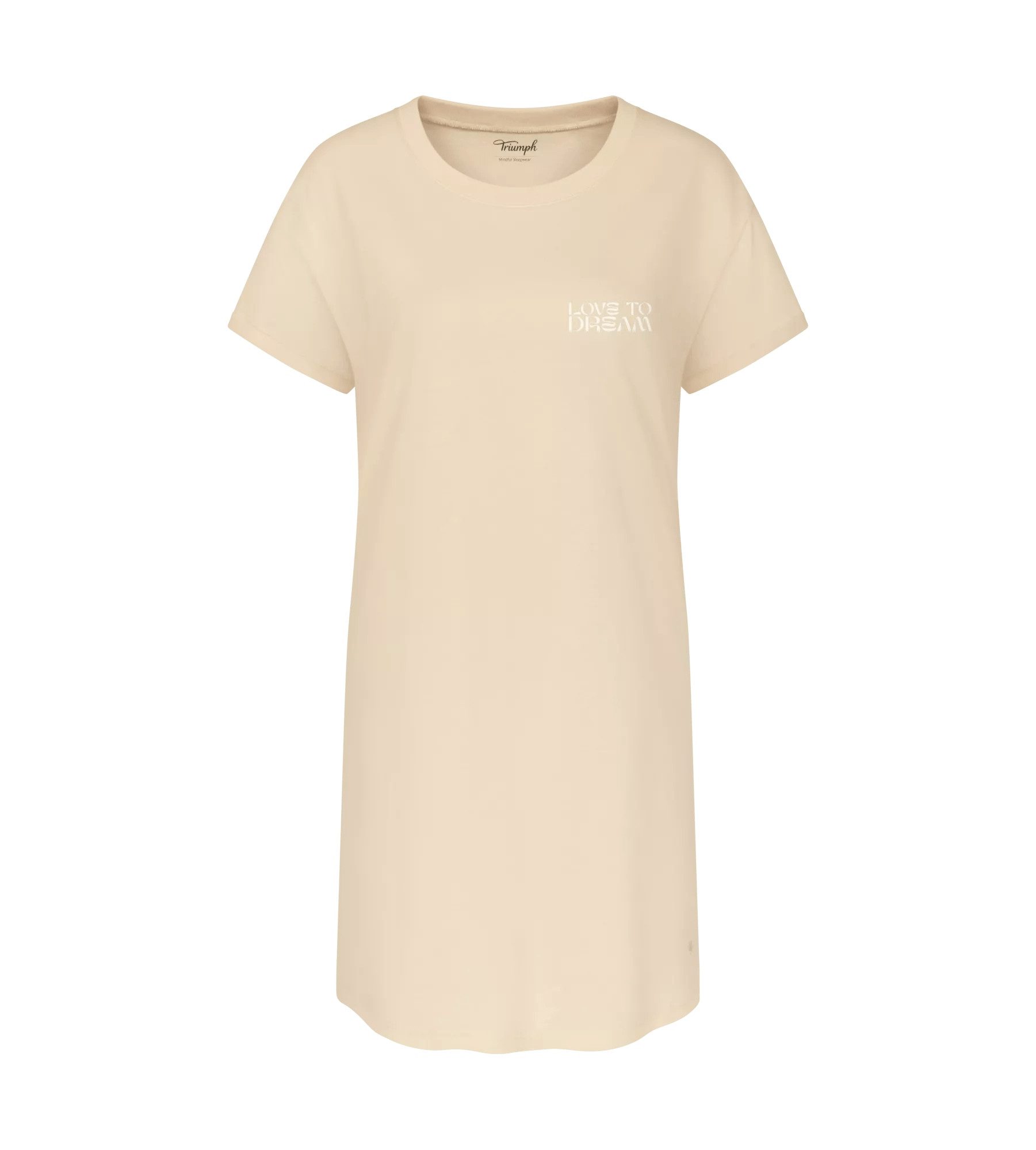 Triumph Nachthemd Nightdresses NDK X weich, atmungsaktiv, gerippter Rundhalsausschnitt, Kurzarm