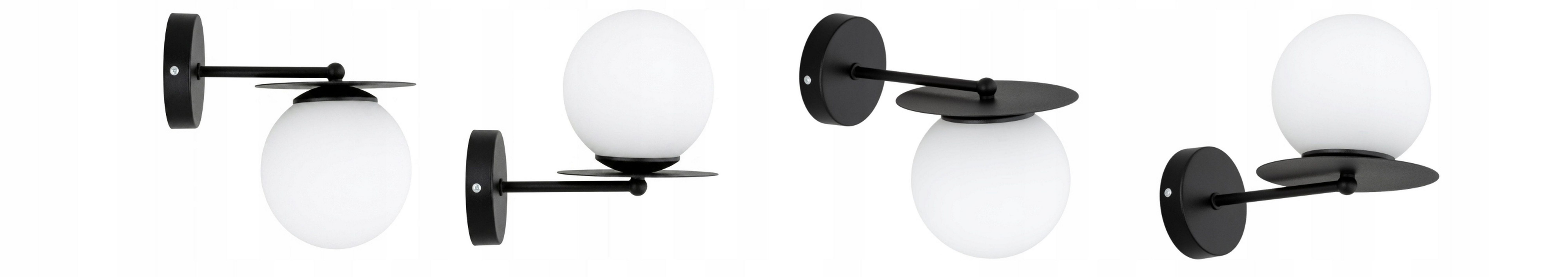 Licht-Erlebnisse Wandleuchte NERIO, ohne Leuchtmittel, H: 20 cm E27 Kugel Schirm Modern