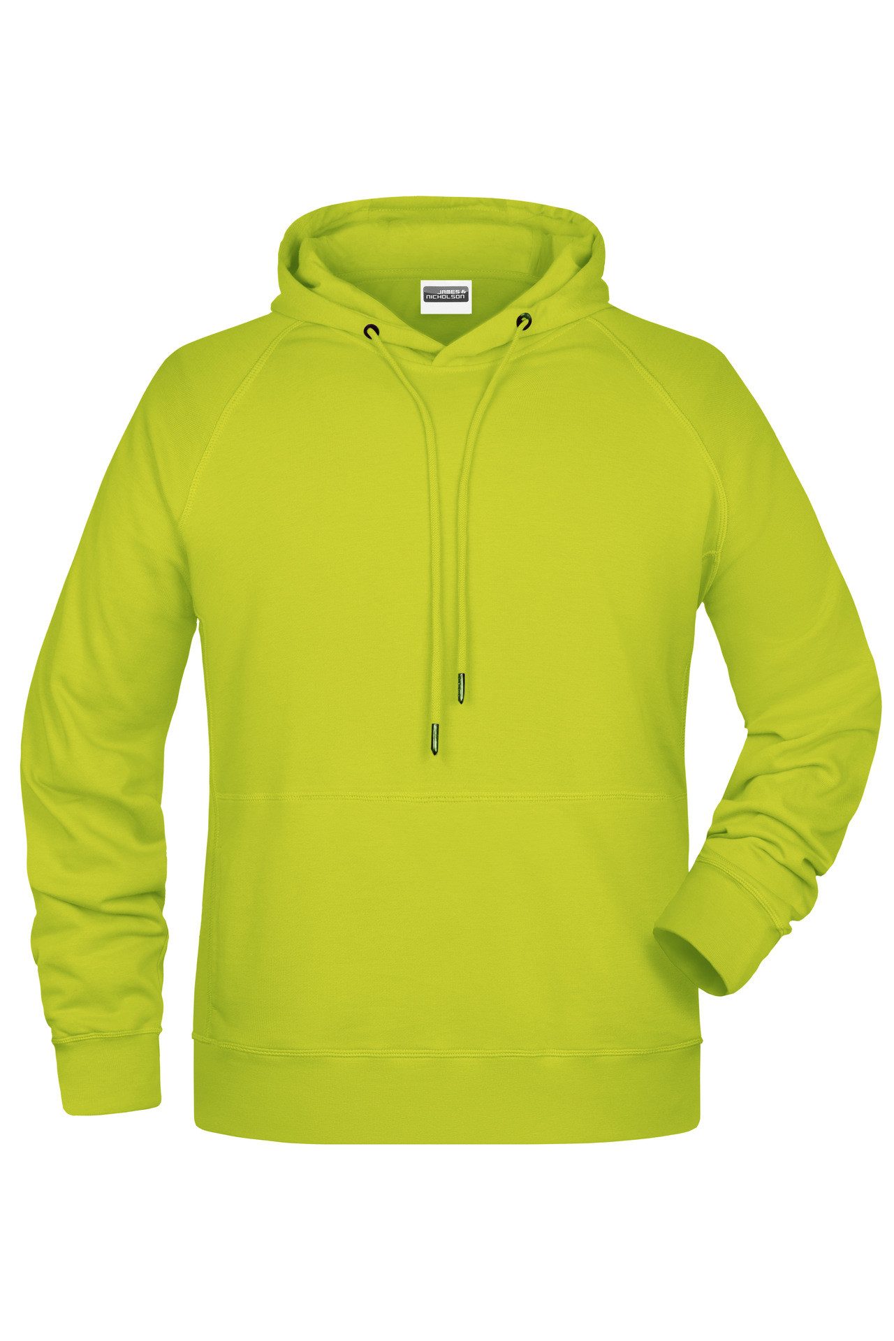 James & Nicholson Kapuzensweatshirt Hochwertiger Herren Kapuzensweat aus Bio-Baumwolle 8024 Hochwertige Sweat-Qualität mit angerauter Innenseite